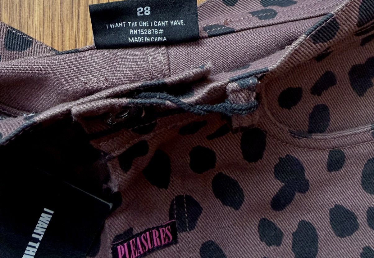 Japanese Brand Leopard Print Skinny Jeans Gyaruo Style Size US 28 / EU 44 - 6 Thumbnail