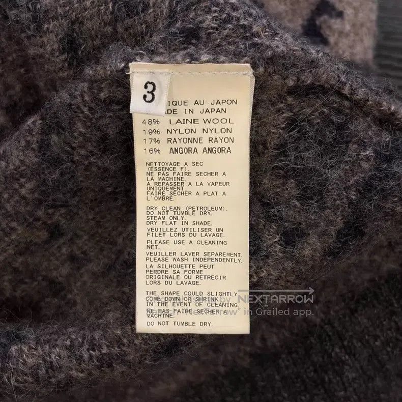 Yohji Yamamoto Yohji Yamamoto 14aw Navajo wool knit jacket Size US L / EU 52-54 / 3 - 7 Thumbnail