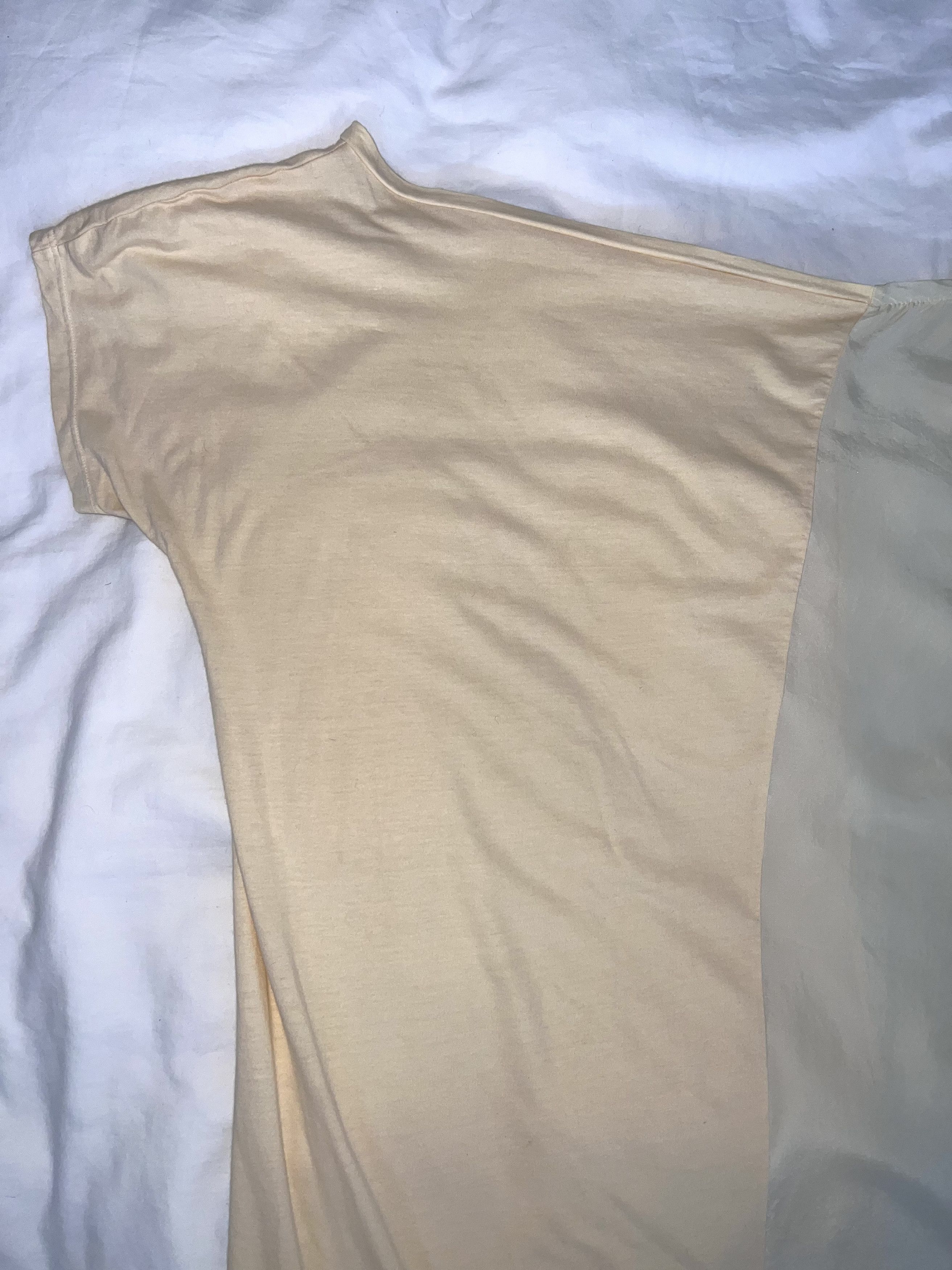 Prada Cream Yellow Silk Cotton Oversized Tank Dress Size XL / US 12-14 / IT 48-50 - 5 Thumbnail