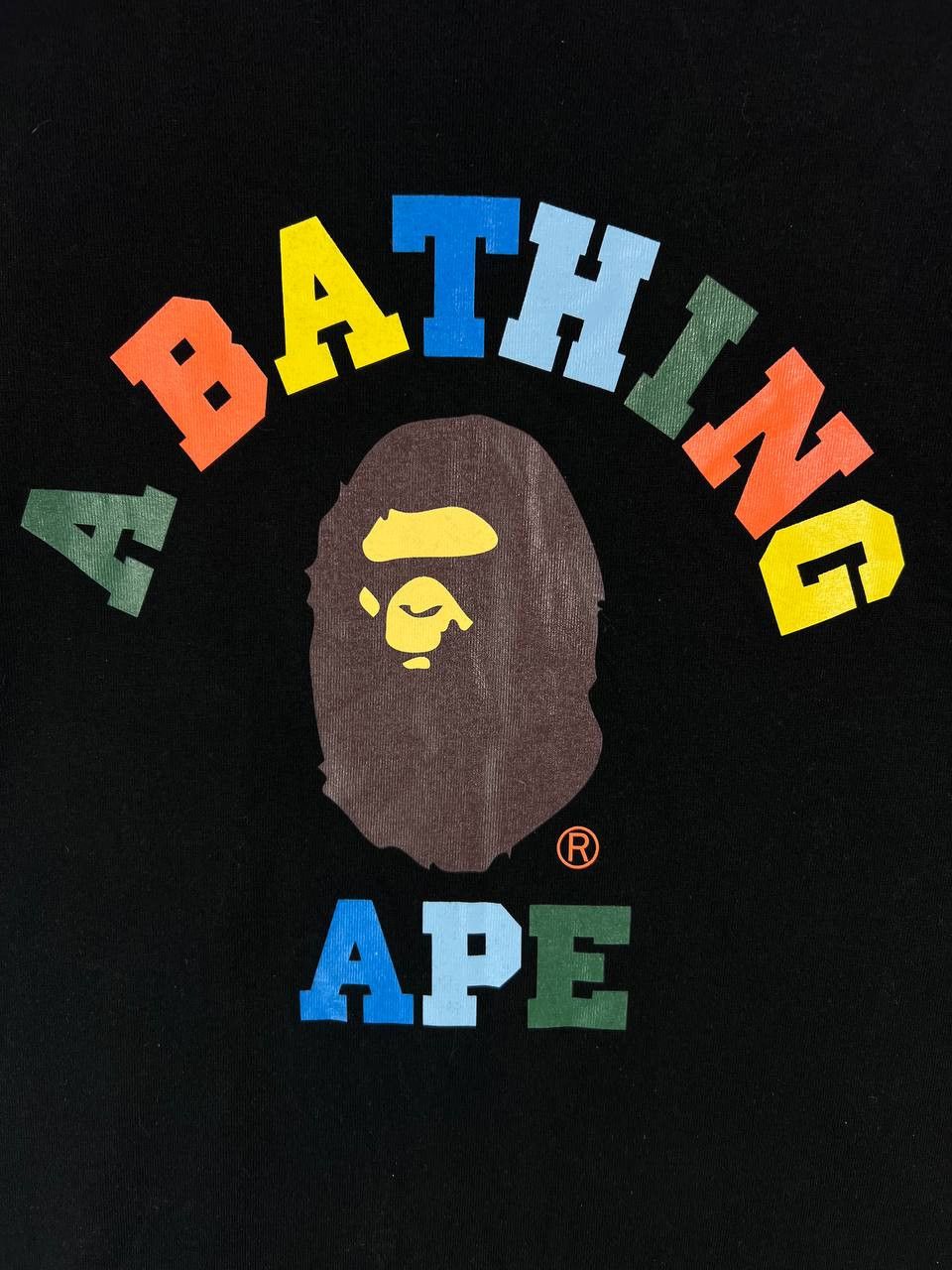Bape A Bathing Ape Bape Multicolor Logo Tee Black T-Shirt Size L Size US L / EU 52-54 / 3 - 2 Thumbnail