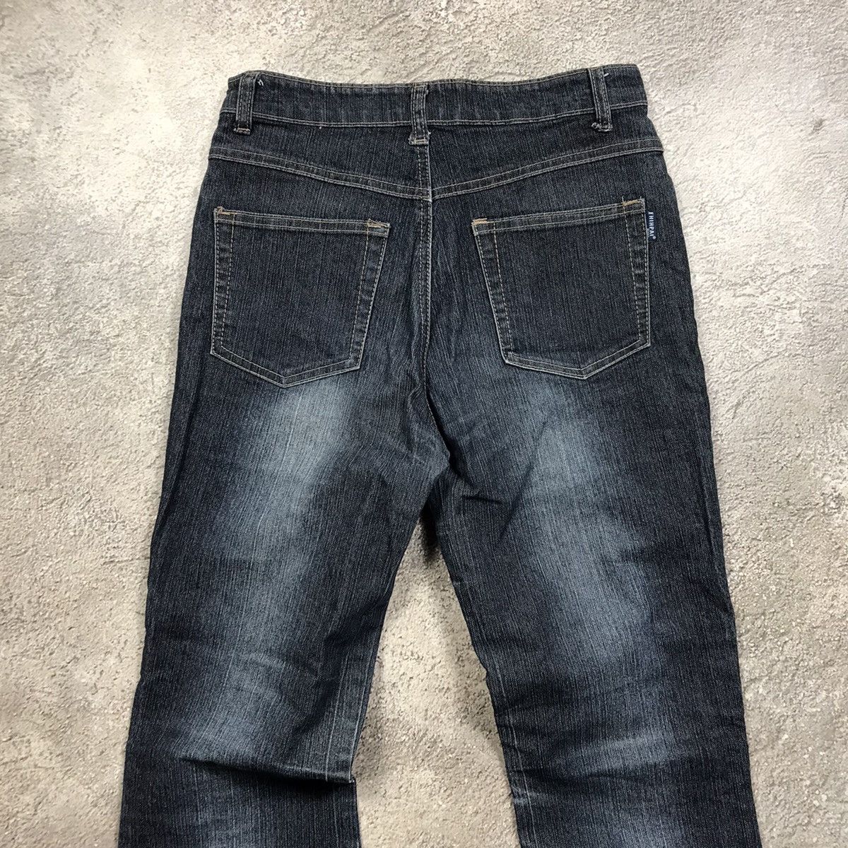 Vintage Vintage 90s Distressed Baggy Wide Leg Jeans Grunge Y2K 27 Size 27" / US 4 / IT 40 - 5 Thumbnail