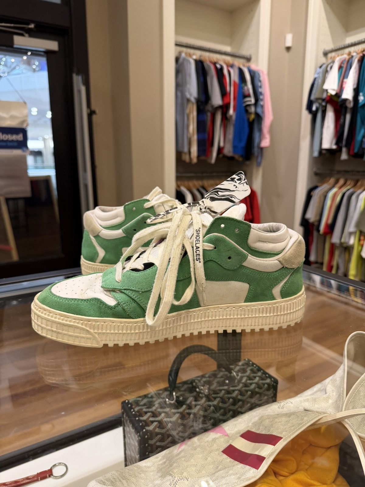 Off-White Off-White Court 3.0 Low ‘Green Purple’ Size US 10 / EU 43 - 3 Thumbnail