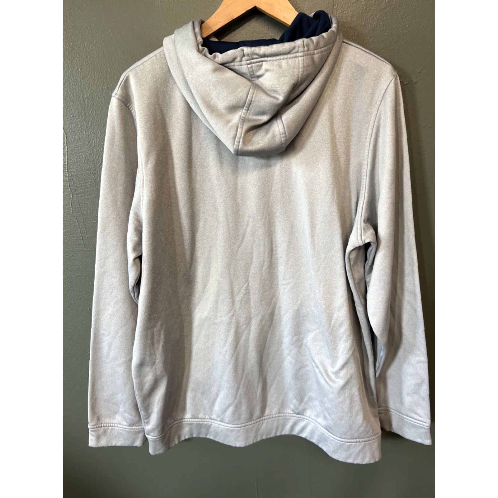 Under Armour Under Armour Hoodie Mens XL Gray Sweatshirt Logo Drawstring Mock Neck Long Sleeve Size US XL / EU 56 / 4 - 3 Thumbnail