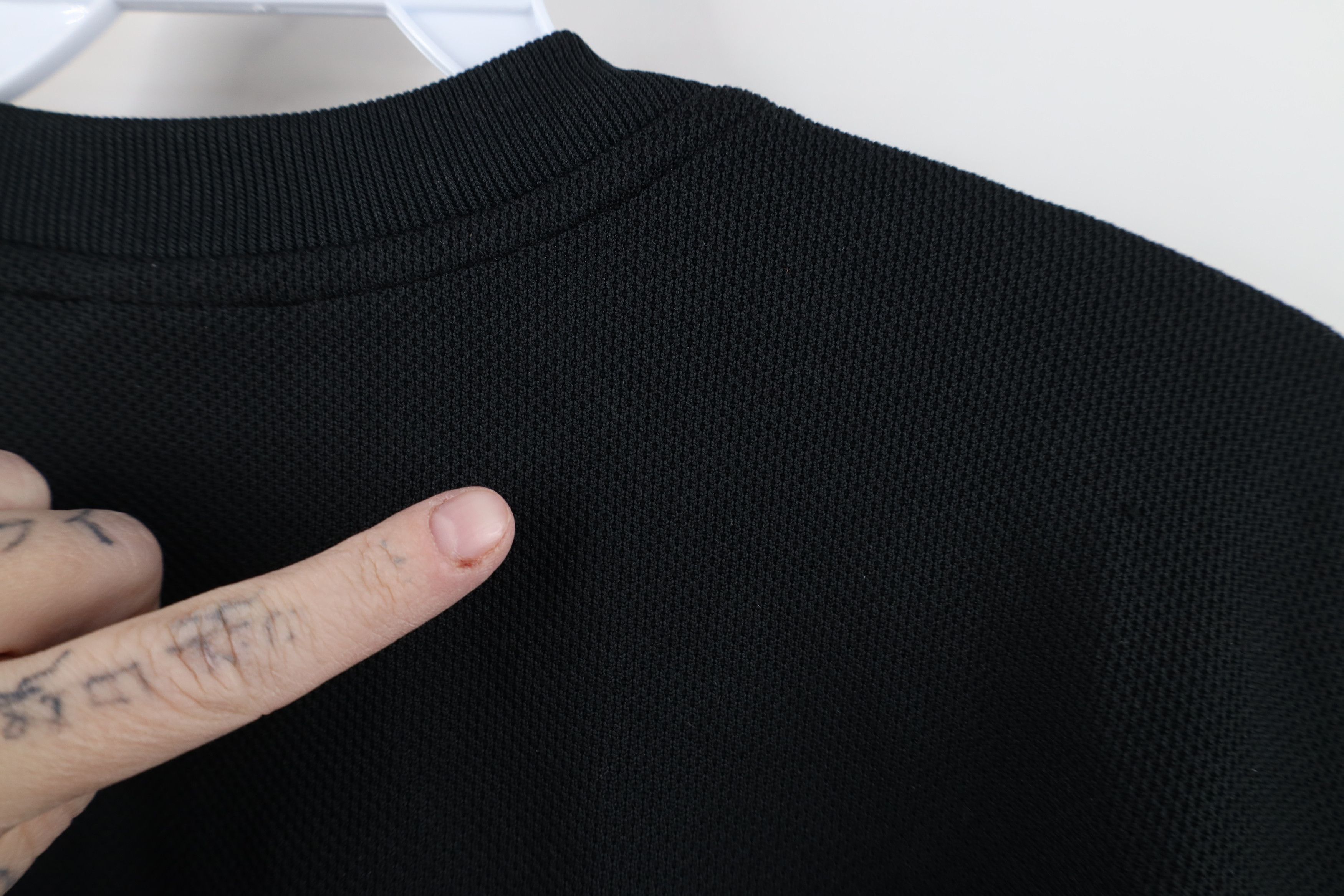 Adidas Vintage Y2K Adidas Striped Knit Short Sleeve T-Shirt Black Size US XL / EU 56 / 4 - 11 Thumbnail