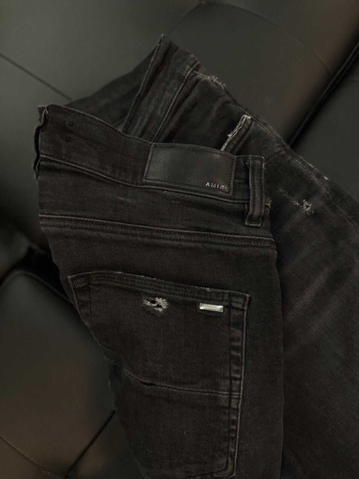 Amiri Size 30 - Amiri Black Jeans 100% Authentic Quick Shipping Size US 30 / EU 46 - 10 Thumbnail