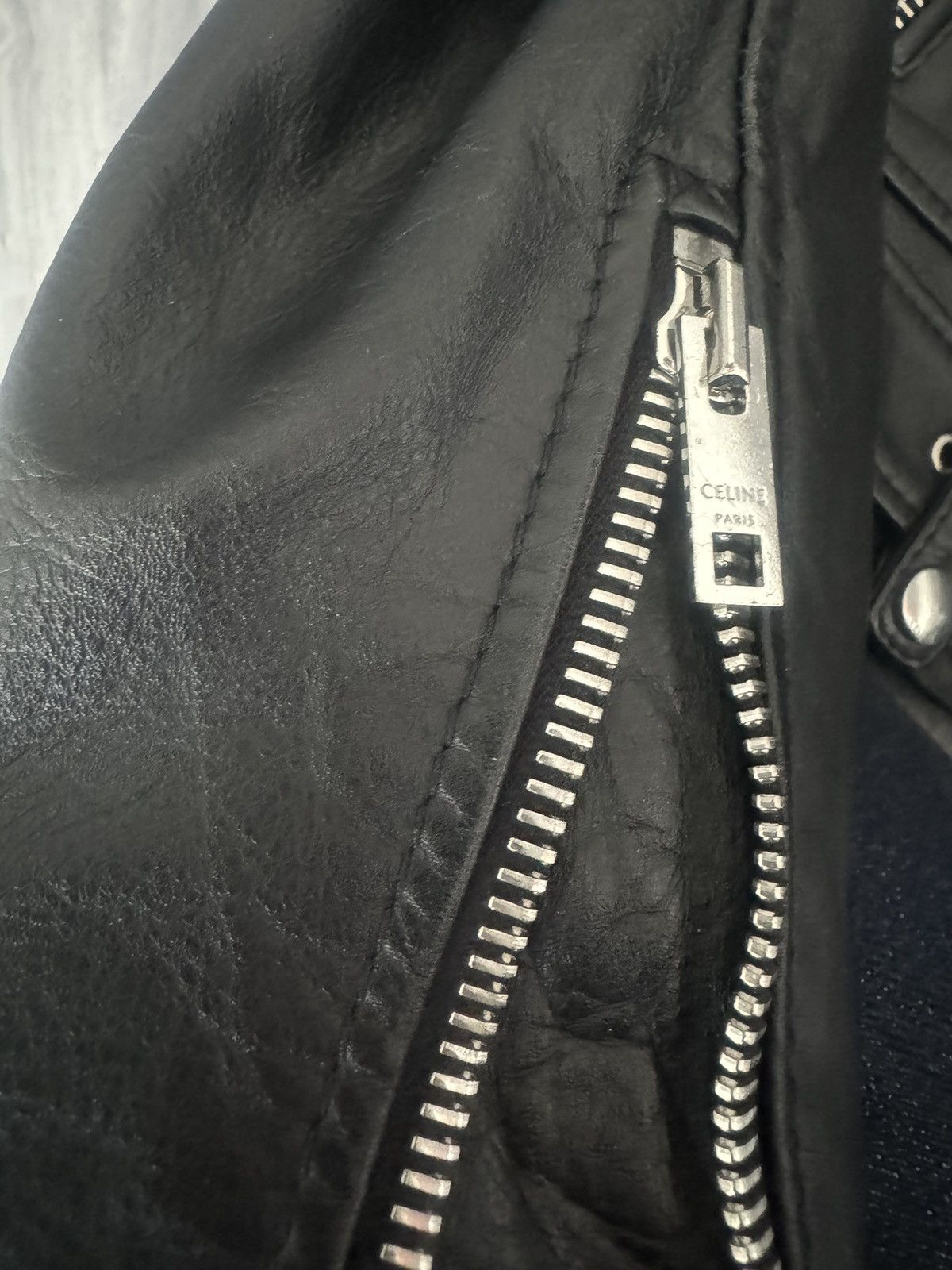 Celine Celine Leather Jacket Size US S / EU 44-46 / 1 - 8 Thumbnail