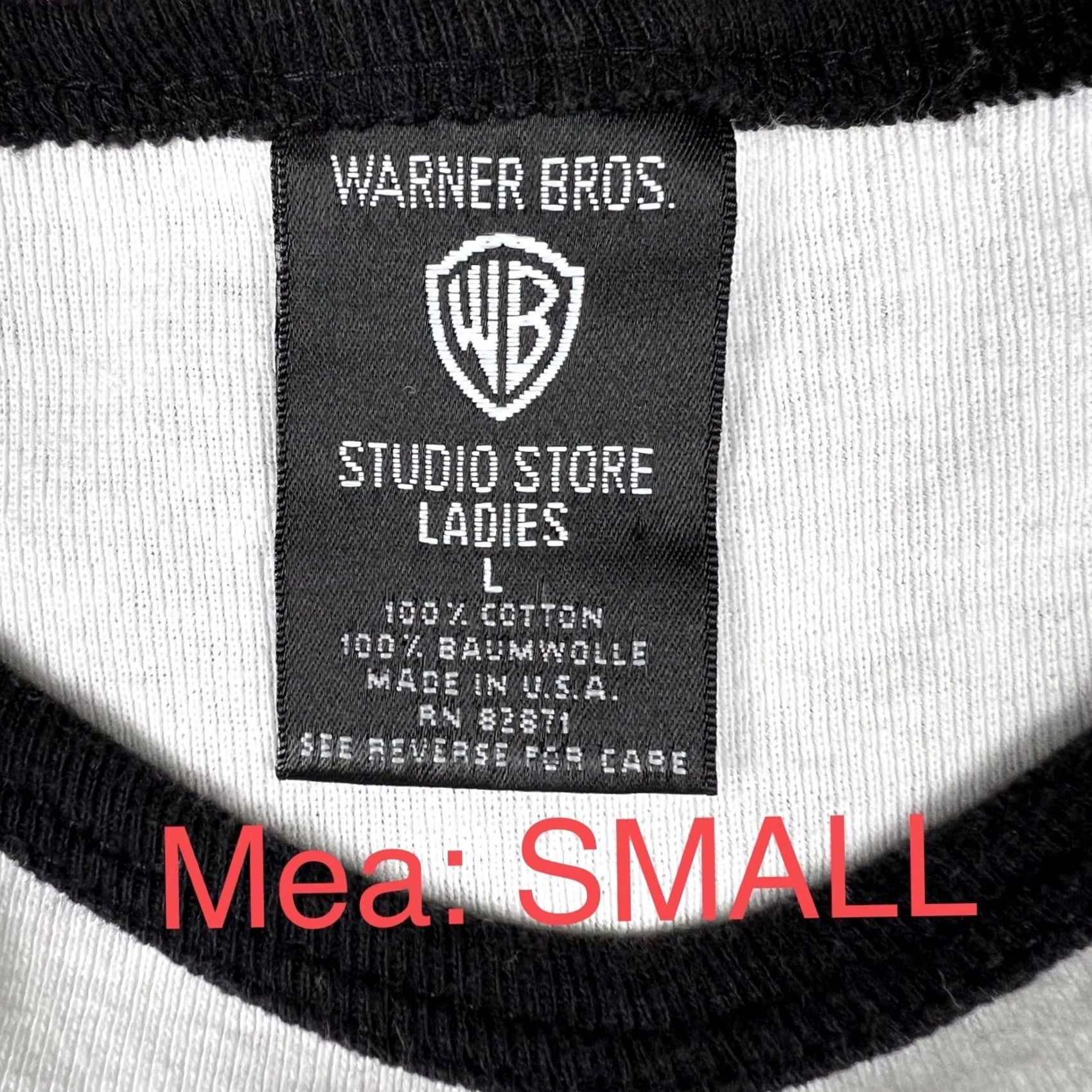 Vintage VINTAGE Daffy Duck Warner Bros 1997 Womens T-Shirt Small White Cap Sleeve USA 90s Cartoon Embroidered Size S / US 4 / IT 40 - 2 Thumbnail
