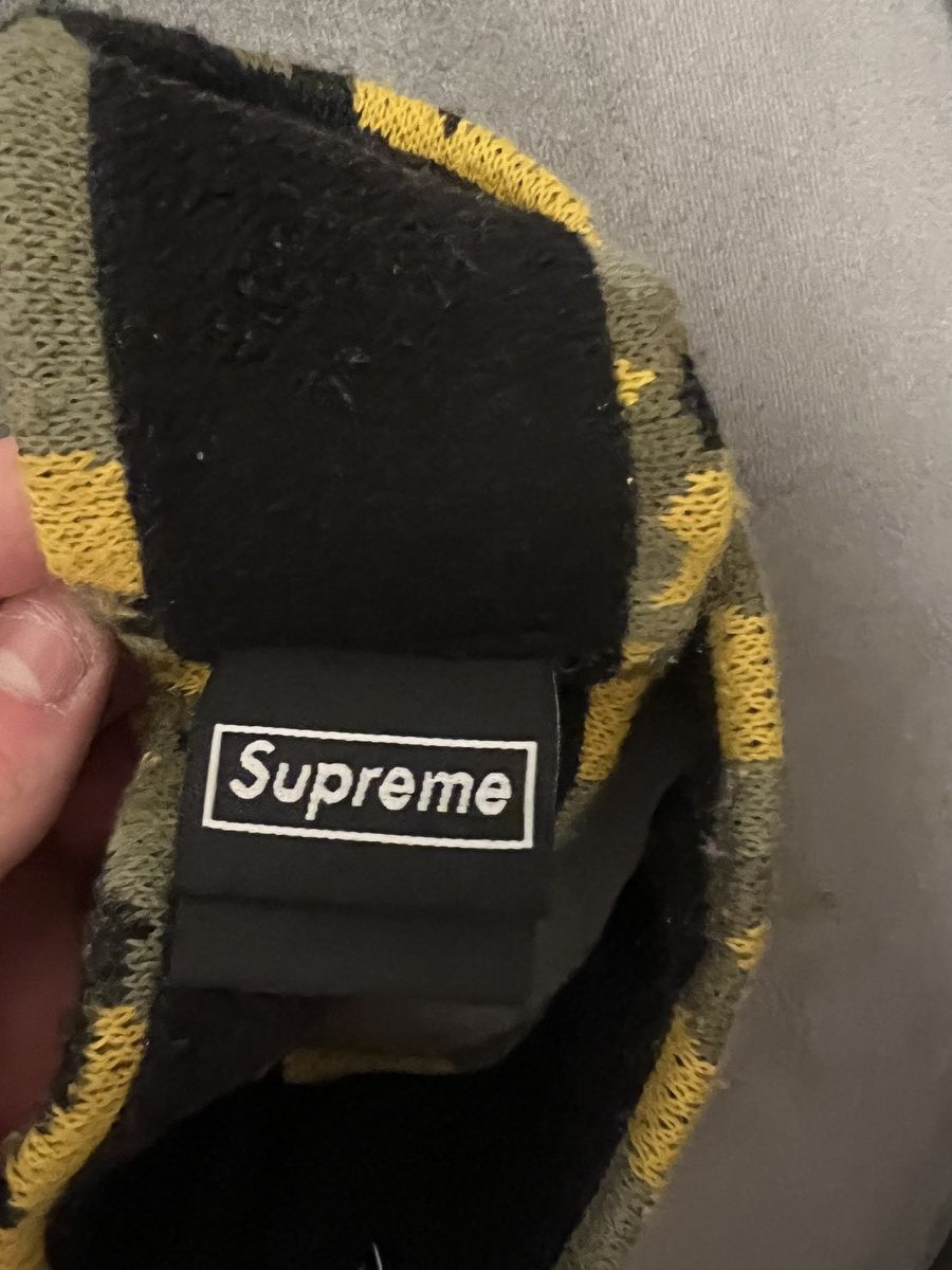Supreme Supreme New Era Reflective Logo Headband Yellow Camo Size ONE SIZE - 4 Thumbnail