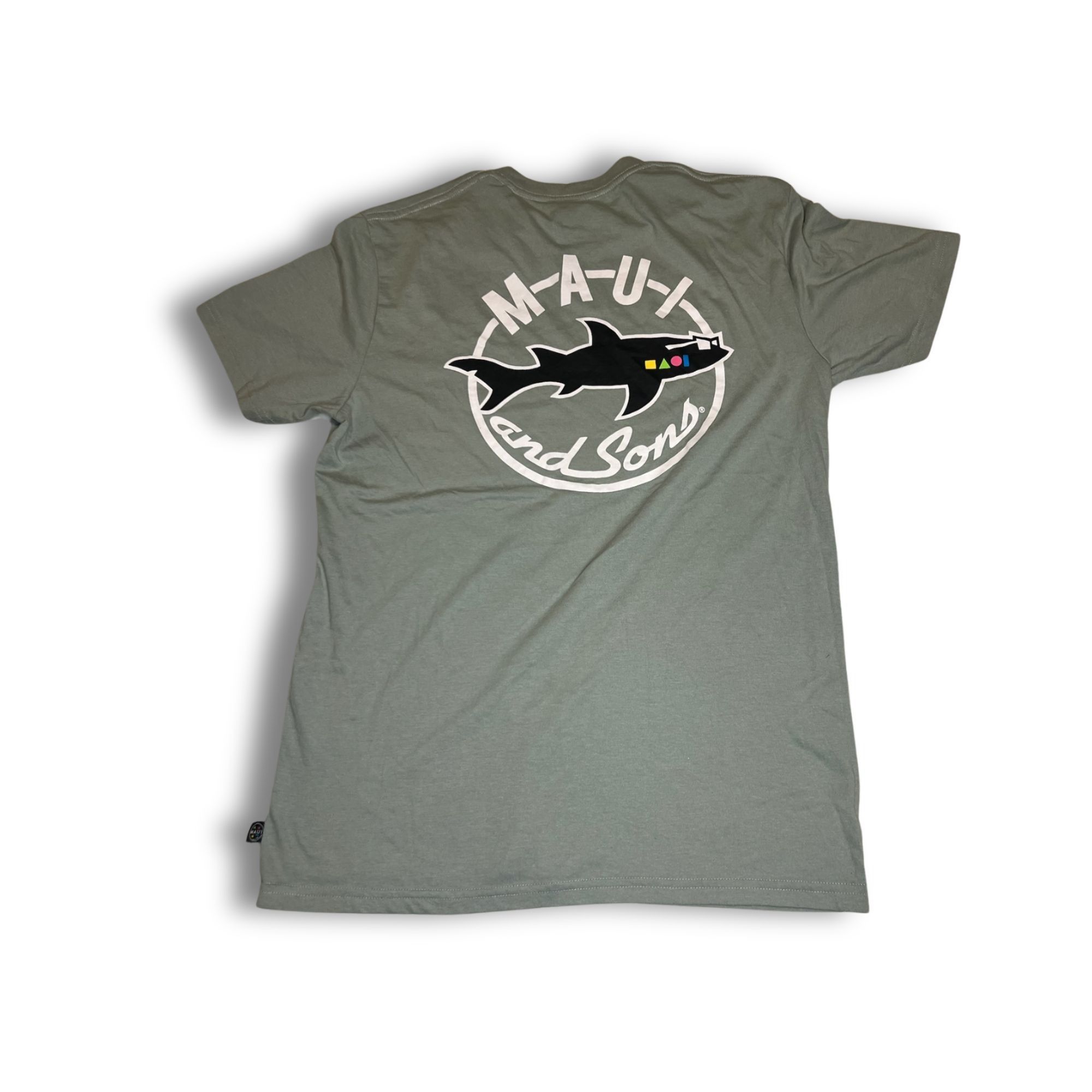 Maui and Sons Maui & Sons Mens Green Logo T-Shirt Medium Cotton Casual Cre Size US M / EU 48-50 / 2 - 2 Thumbnail