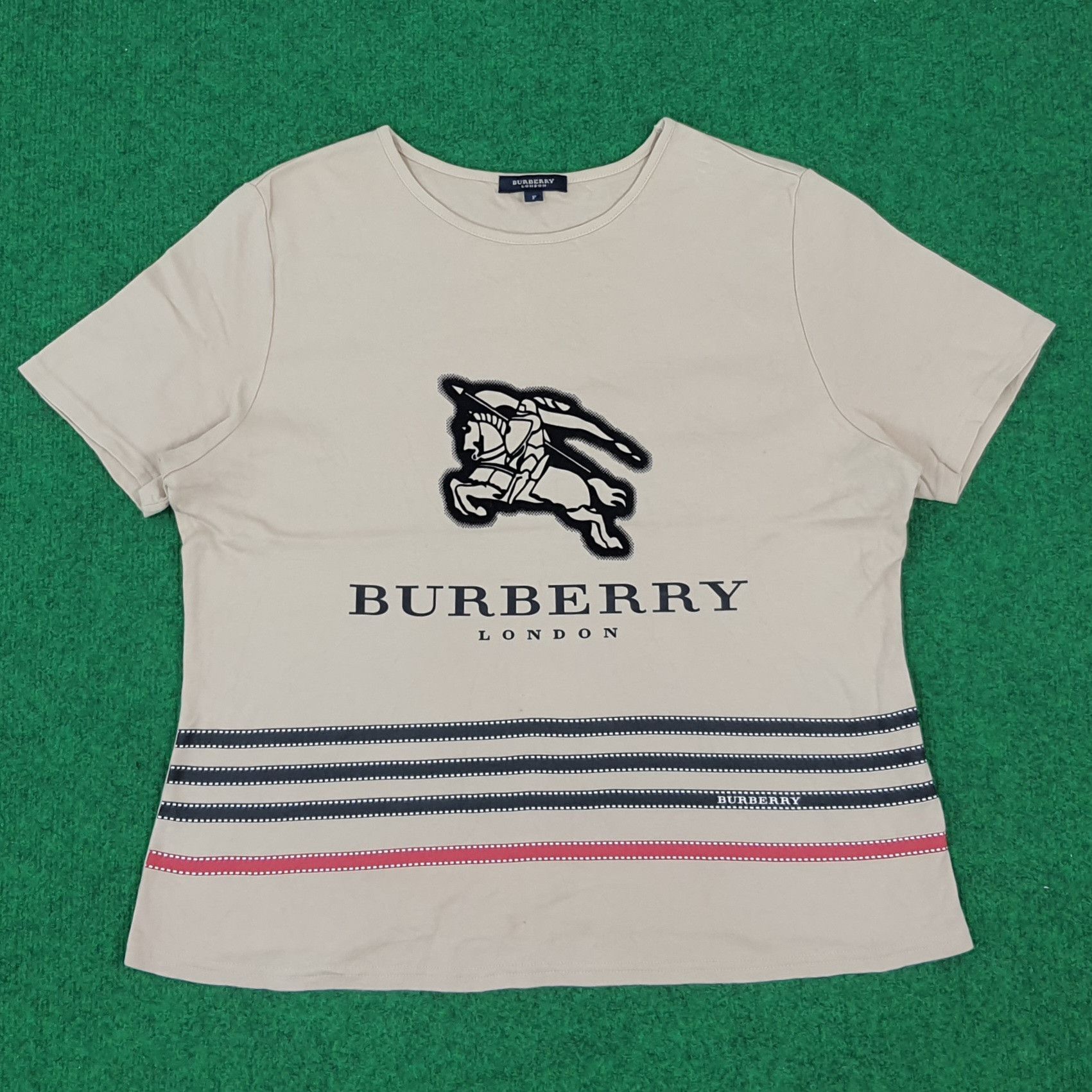 Vintage Burberry London Crop Top Designer Tshirt