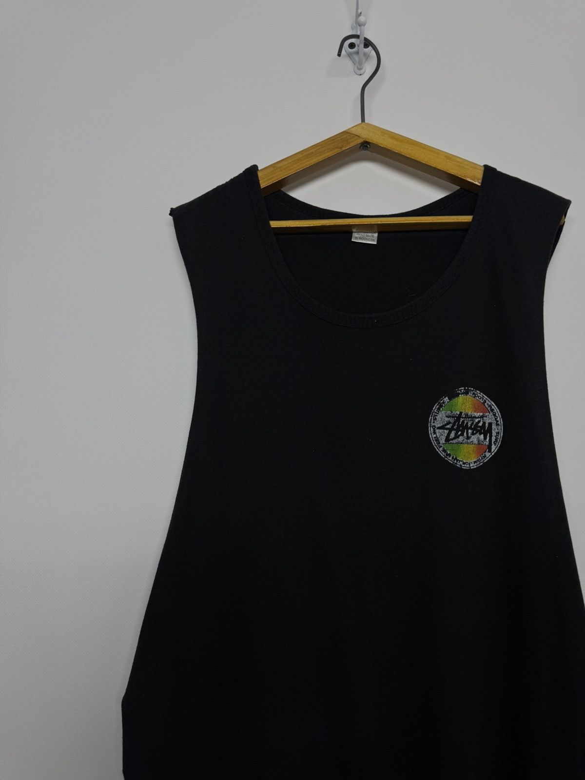 Stussy Vintage Y2k Stussy Spell Out Big Logo Tank Top 00’s Size US L / EU 52-54 / 3 - 8 Thumbnail