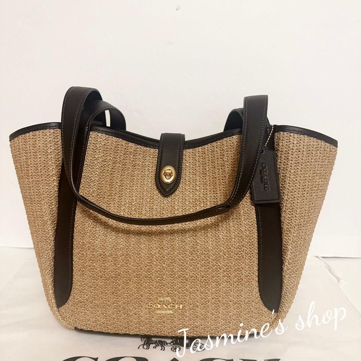 Coach NWT Coach Hadley Turnlock Tote Bag CAL87 Size ONE SIZE - 1 Thumbnail