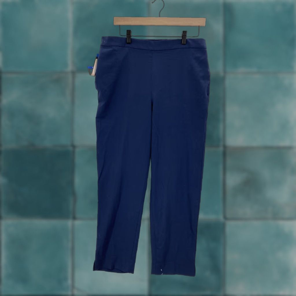 Banana Republic Banana Republic Pants Womens 10 Blue Pull On Stretch Comfort Work Office Wear Pants Womens 10 Blue Pull On Stretch Comfort Work Office Wear Size 32" / US 10 / IT 46 - 1 Thumbnail