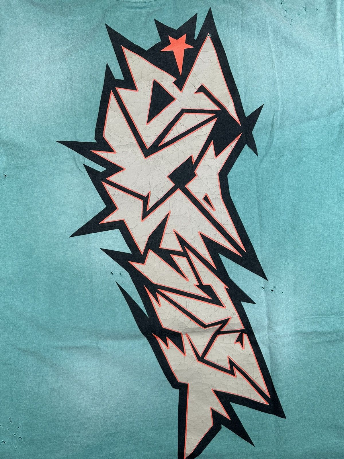 HELLSTAR Hellstar Sample Cracked Print T-shirt Size US XL / EU 56 / 4 - 4 Thumbnail