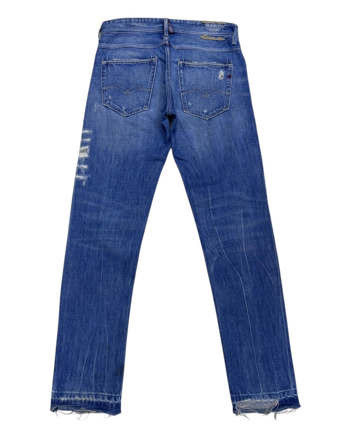 If Six Was Nine × Le Grande Bleu (L.G.B.) × Replay Vintage Replay Broken Edge Selvedge Denim Release Hem Jeans Size US 32 / EU 48 - 9 Thumbnail
