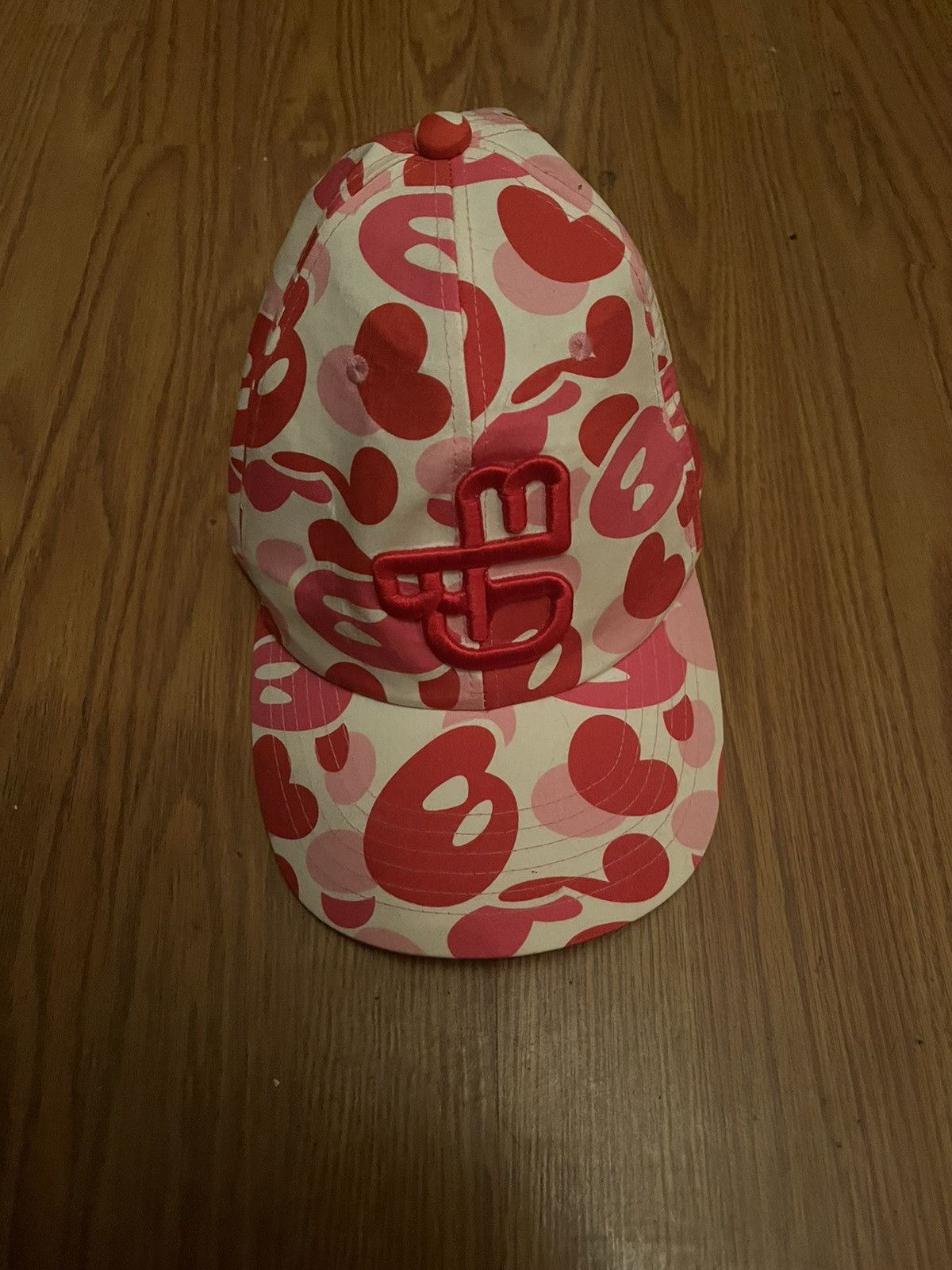 image of Bape x Nigo A Bathing Ape Pink Camo Fitted Hat, Men's