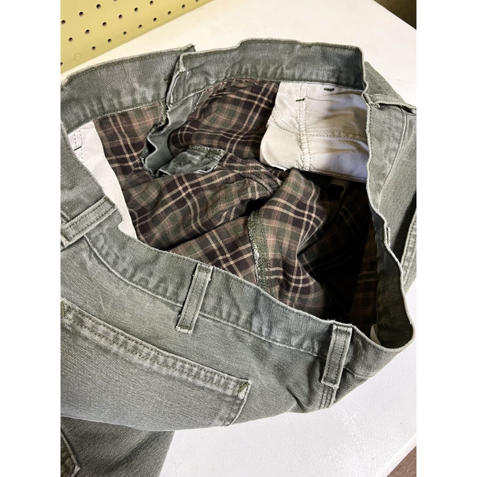 Carhartt VINTAGE Carhartt Carpenter Pants Green 36 X 30 Lined Distressed USA Regular Men’s Pants Size US 36 / EU 52 - 5 Thumbnail