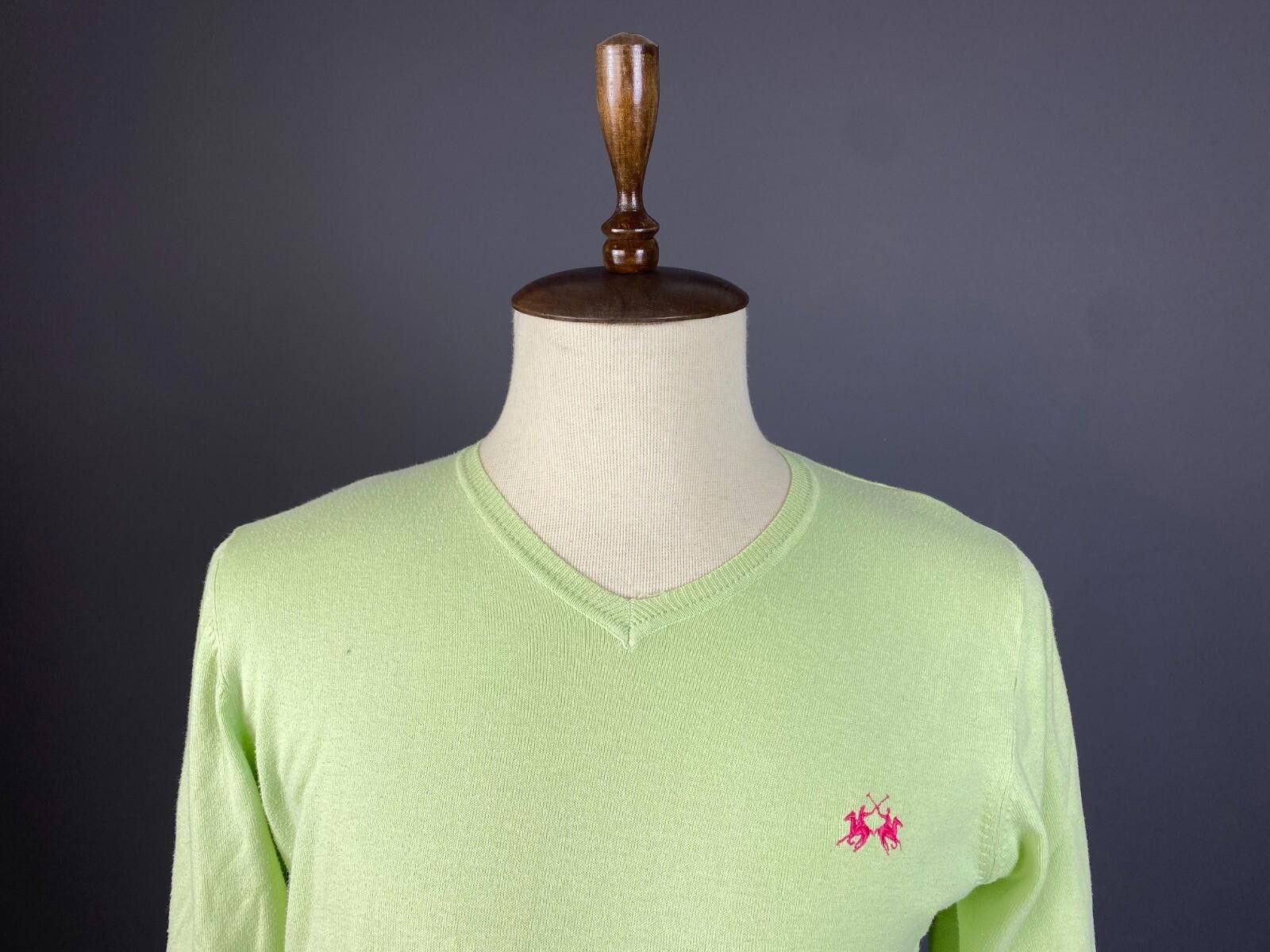 La Martina La Martina Green Knit Long Sleeve Sweater Size L Size US L / EU 52-54 / 3 - 2 Thumbnail