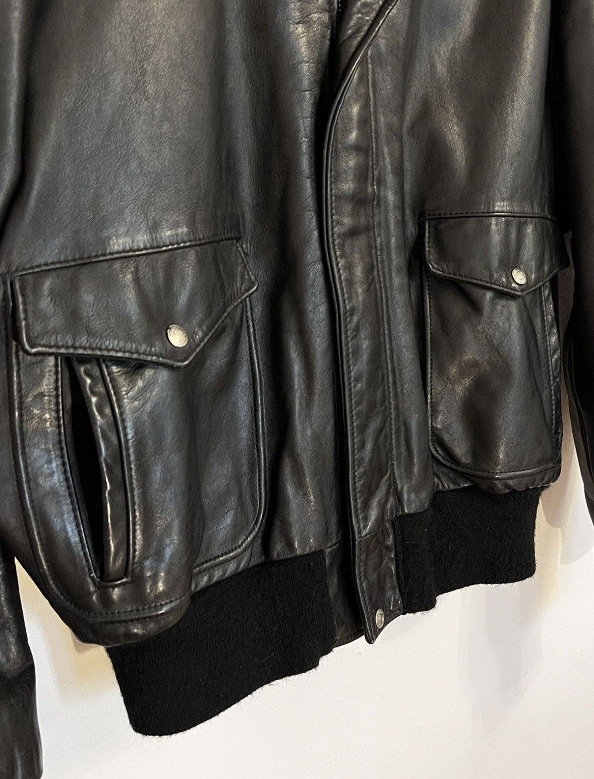Schott Vintage Iconic Schott A2 Aviator Leather 21 Jacket Rare USA Size US L / EU 52-54 / 3 - 6 Thumbnail