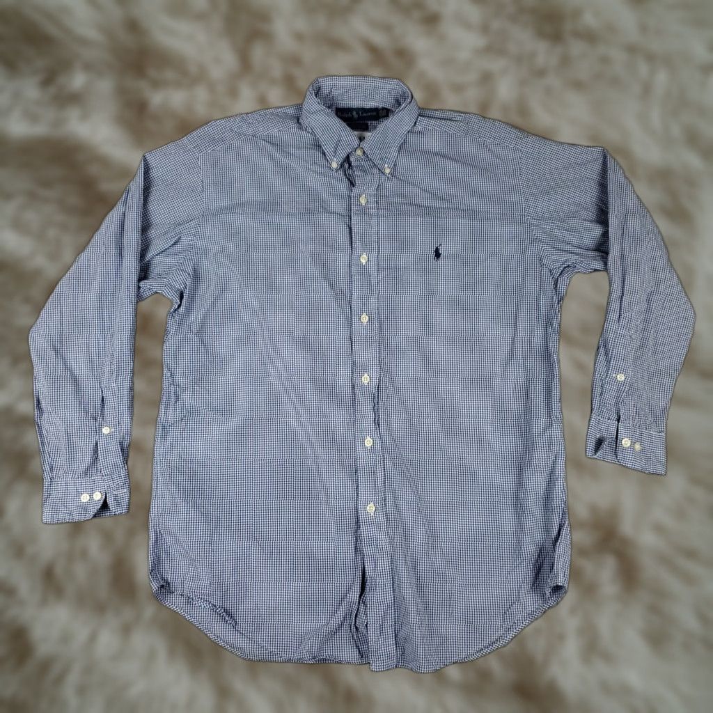 Ralph Lauren Ralph Lauren Shirt Mens Size 15.5 Blue Pony Dress Button-Down Long Sleeve Non-Iron Regular Fit Casual/Workwear Mens Size 40R - 1 Thumbnail