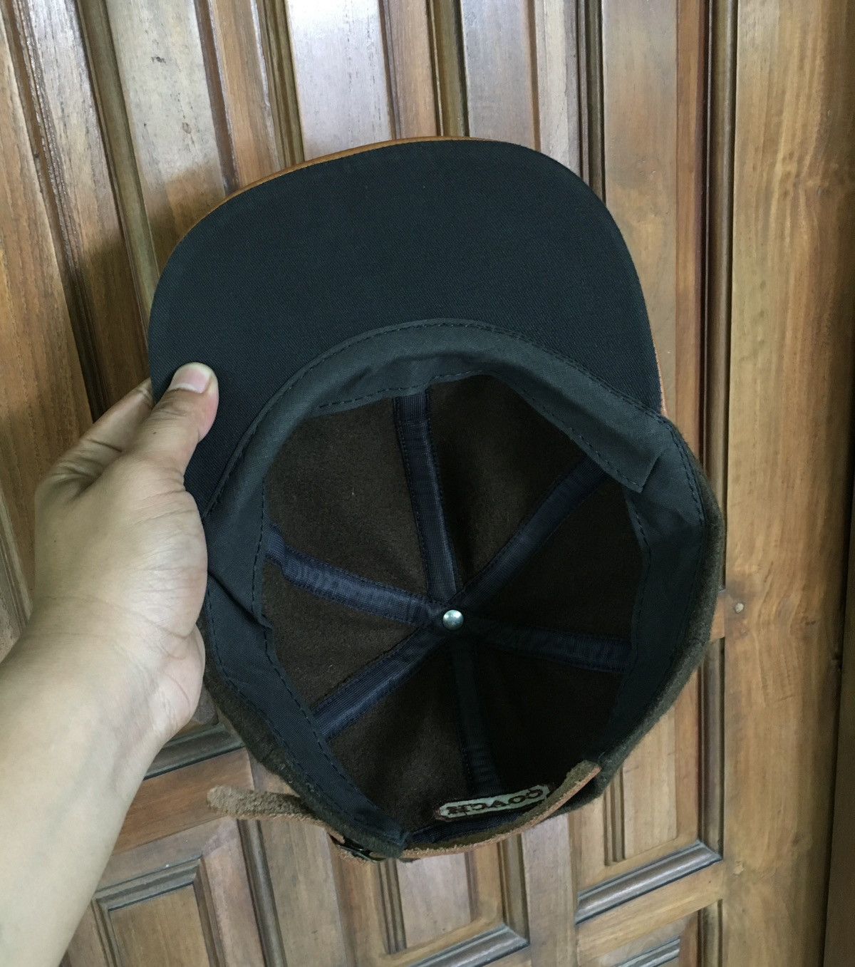 Coach Vintage Coach Wool Leather Caps Size ONE SIZE - 4 Thumbnail