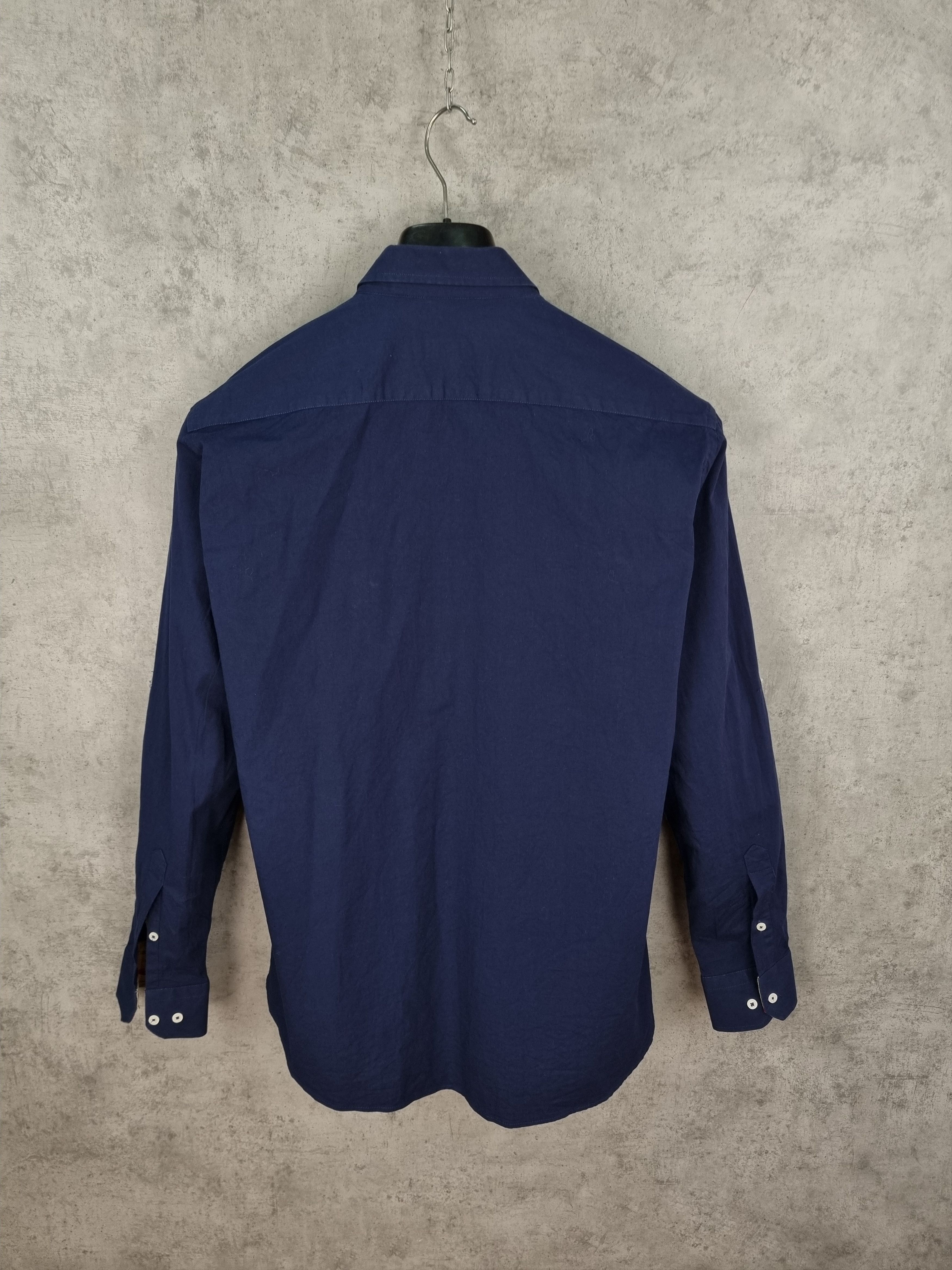 Burberry × Burberry Prorsum Burberry Navy Cotton Longsleeve Shirt Nova Check Size US L / EU 52-54 / 3 - 4 Thumbnail