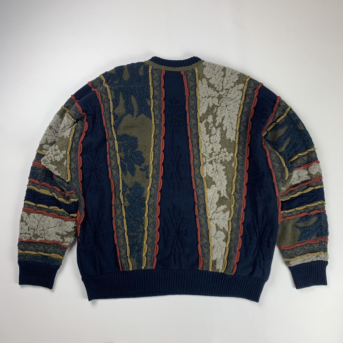 Carlo Colucci × Vintage Vintage heavy knit 3D coogi style sweater Size US L / EU 52-54 / 3 - 7 Thumbnail