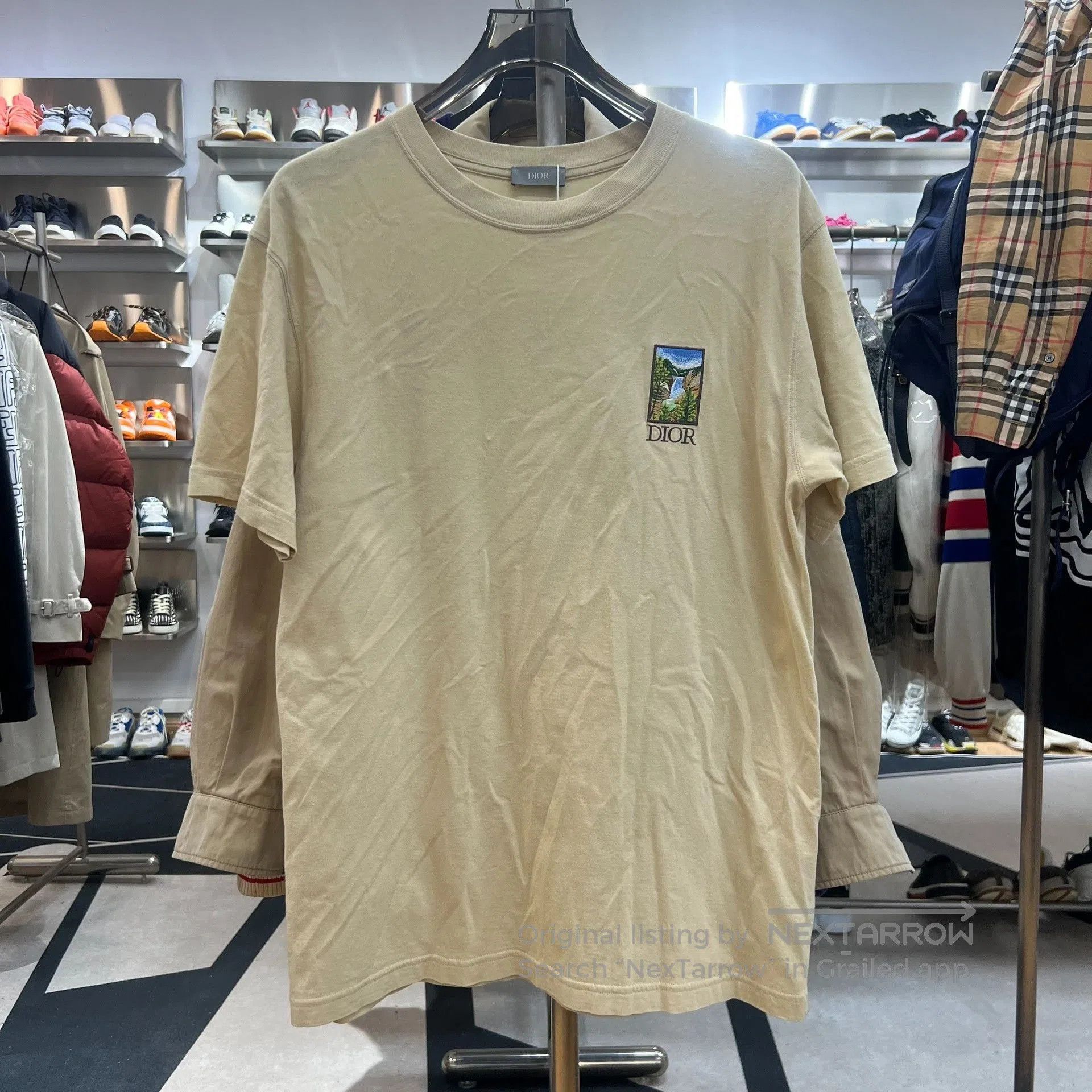 Dior DIOR SS22 Logo Embroidered Round Neck T. Size US S / EU 44-46 / 1 - 1 Thumbnail