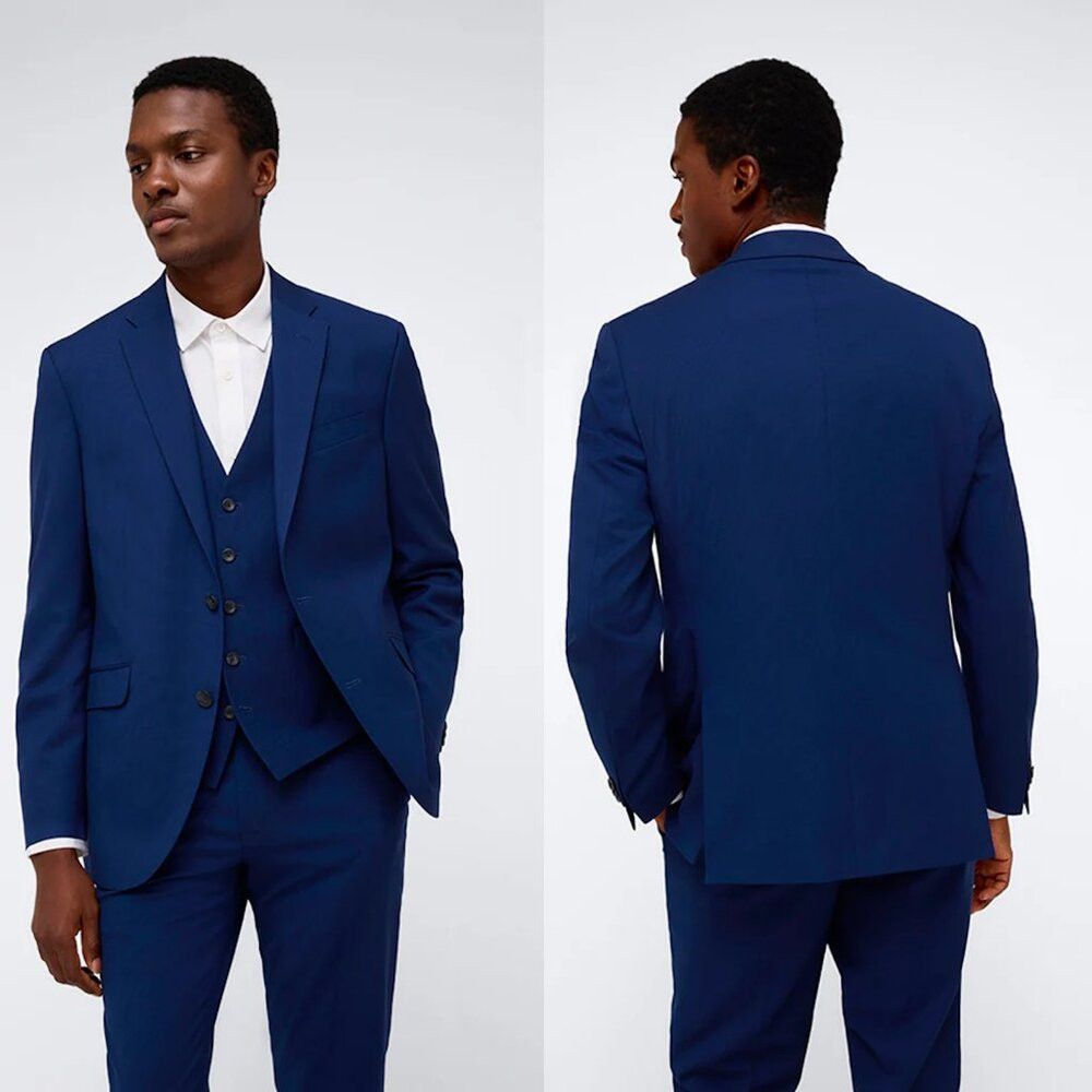 Kenneth Cole NWT New Kenneth Cole Ready Flex Suit Separate Blue Jacket S Size 44S - 1 Thumbnail