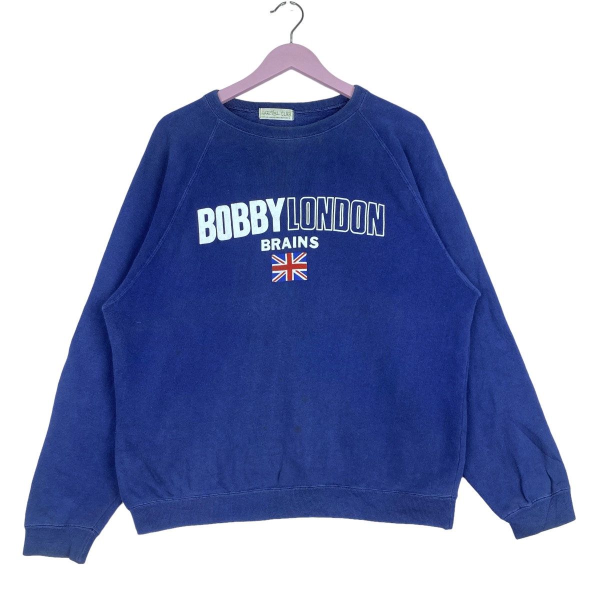 Designer × Vintage 80/90 Bobby London Brains Sweatshirt Pullover Jumper Size US L / EU 52-54 / 3 - 1 Thumbnail