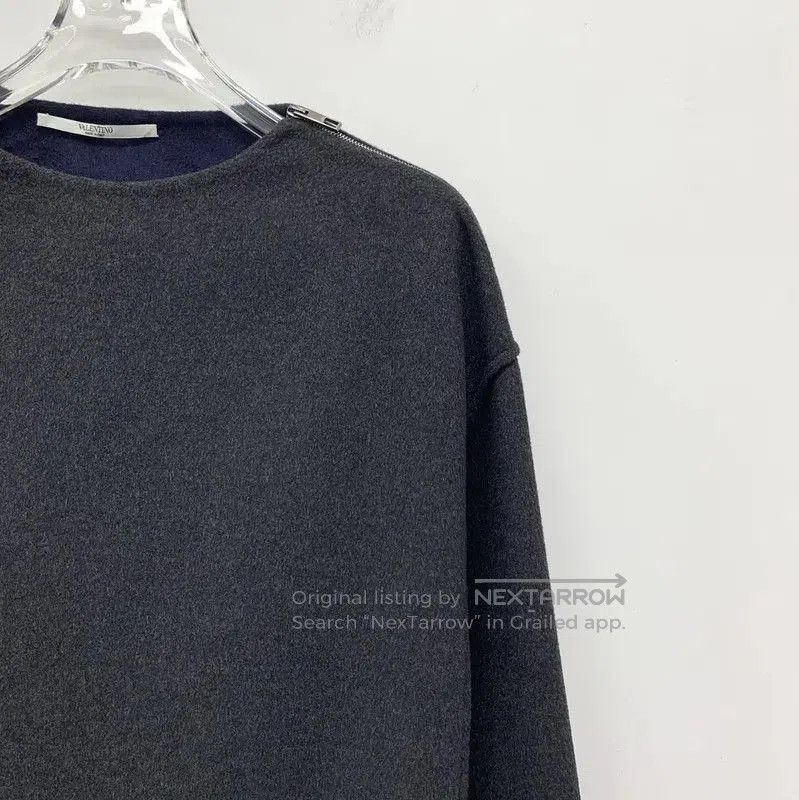 Valentino Valentino Dark Gray Wool Men's Pullover . Size US S / EU 44-46 / 1 - 3 Thumbnail