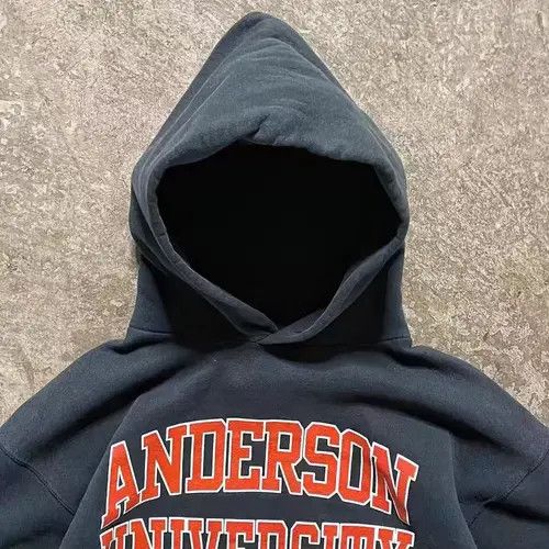 VIBE Black solid color letter print oversize hoodie Size US L / EU 52-54 / 3 - 8 Thumbnail