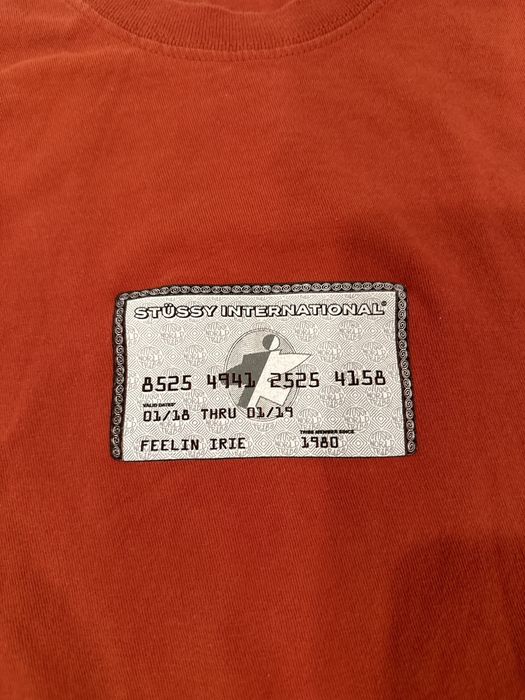 Stussy stussy card tee grailed