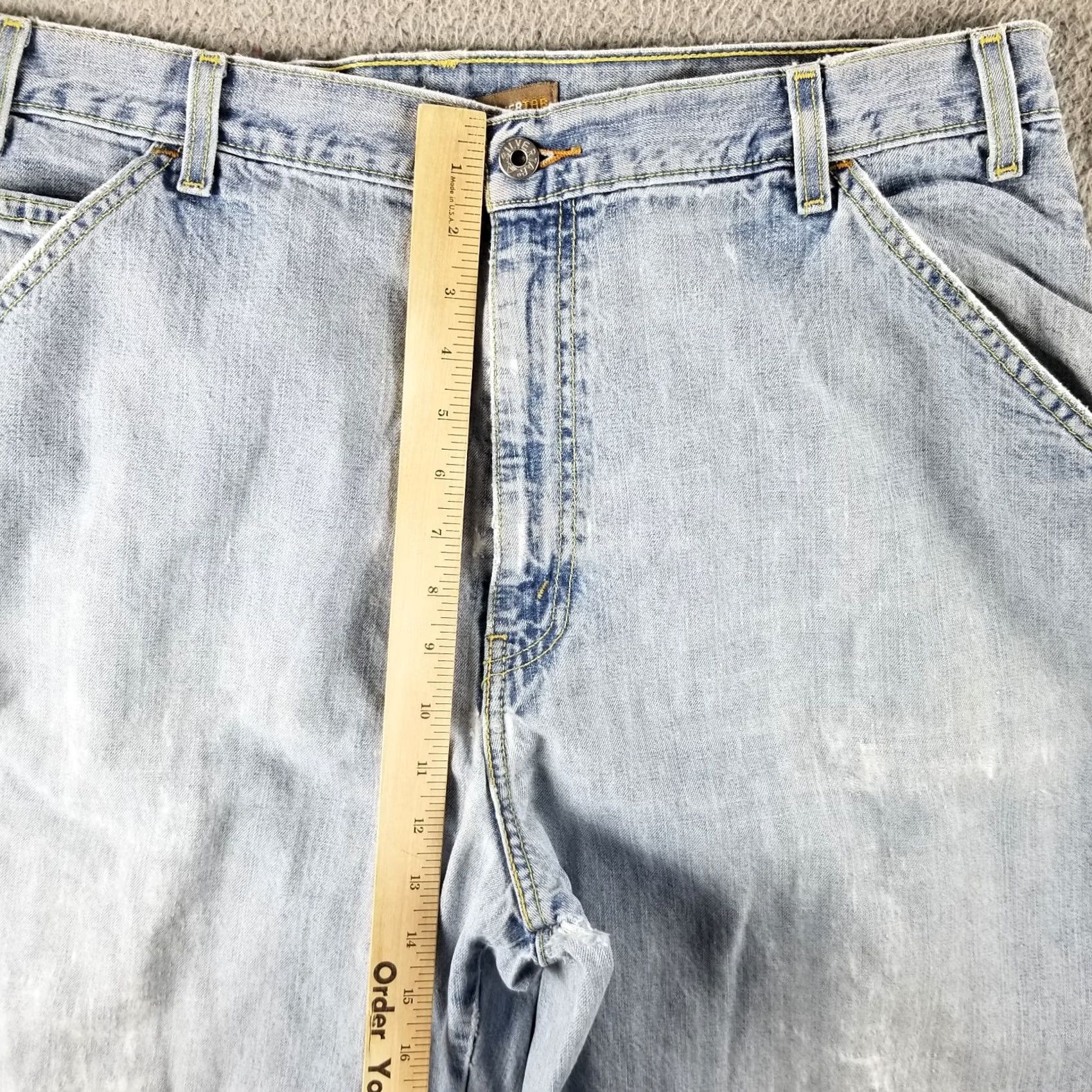 Levi's Levi's VTG Silvertab Carpenter Jeans 38x30 Blue 5-Pocket Baggy Wide Leg Relaxed Mens Jeans Size US 38 / EU 54 - 6 Thumbnail