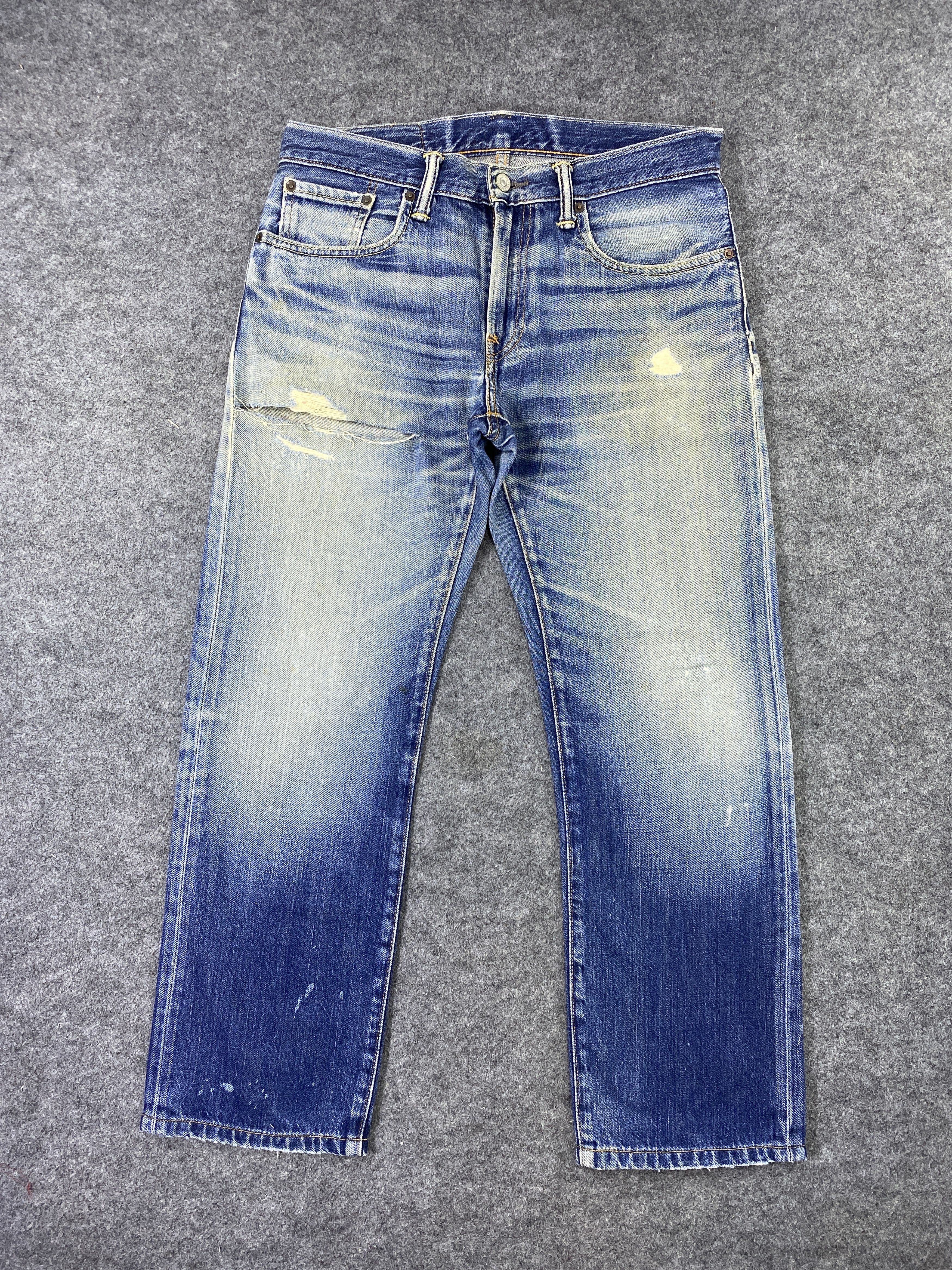 Levi's Vintage Levi's 502 Distressed Blue Wash Jeans-J967 Size US 34 / EU 50 - 1 Thumbnail