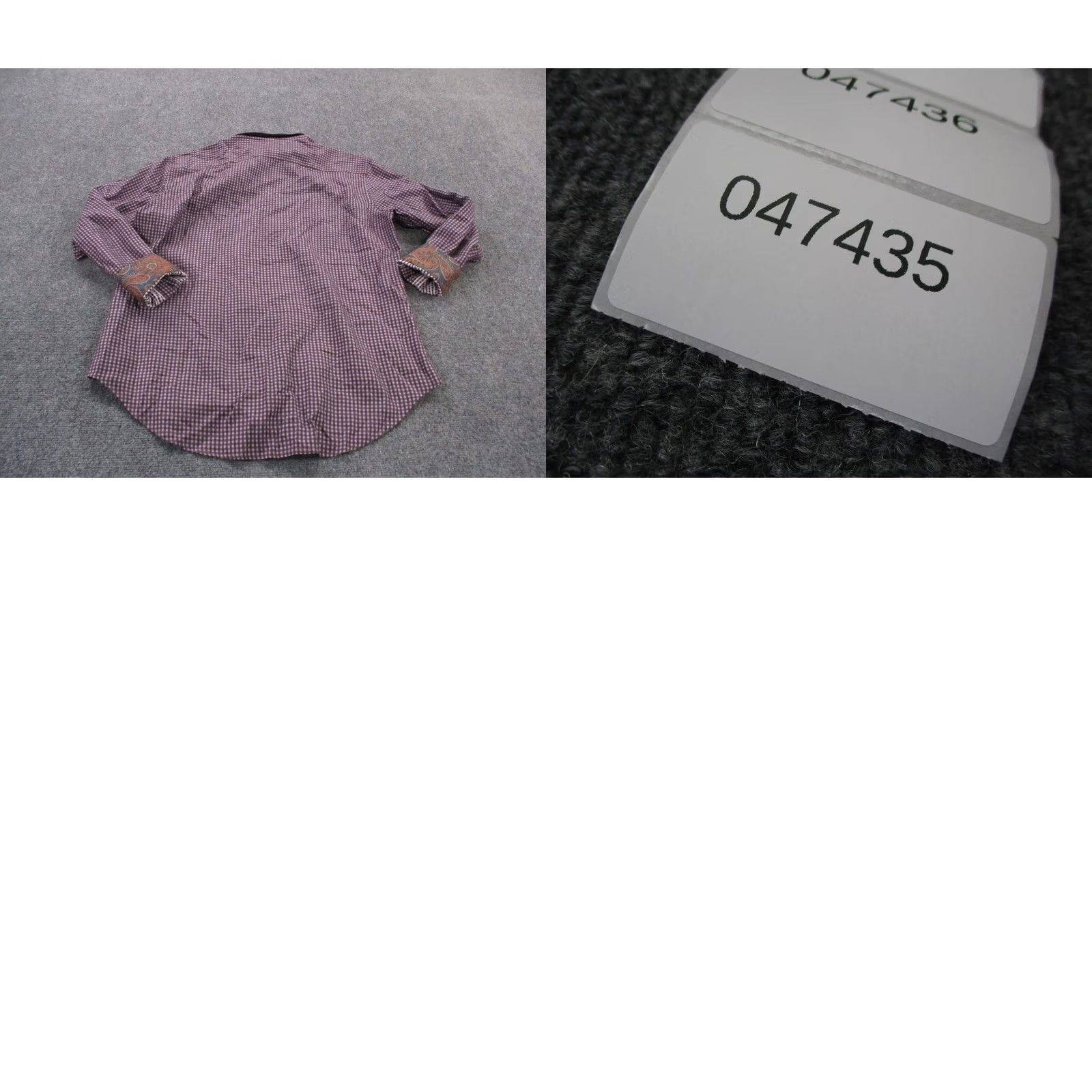 Robert Graham Robert Graham Designer Shirt Mens L Purple Plaid Dress Casual Flip Cuff Size US L / EU 52-54 / 3 - 8 Thumbnail