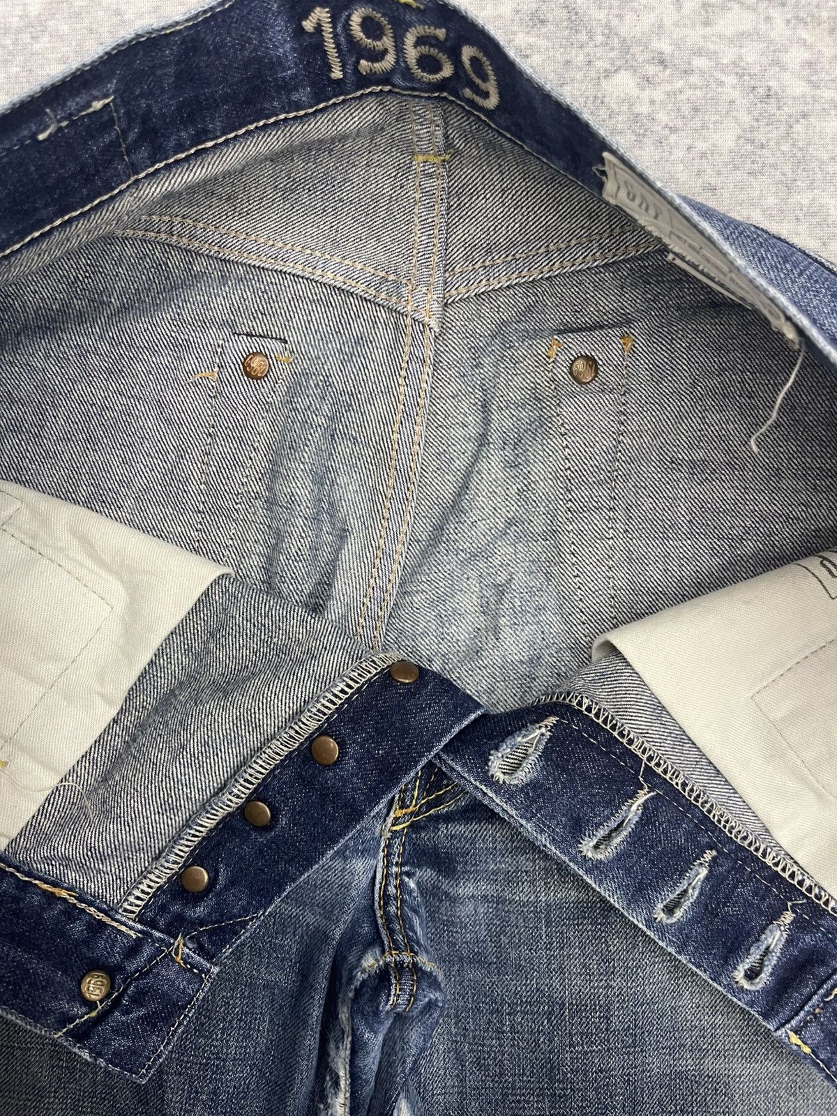 Gap Rare Gap 1969 Fly Button Selvedge Denim Size US 32 / EU 48 - 10 Thumbnail