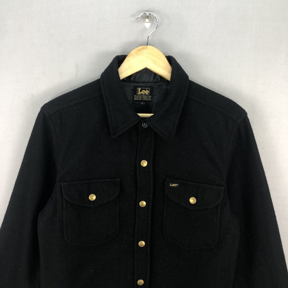 Lee Vintage 00’s Lee Button Up Wool Flannel Jacket Size US S / EU 44-46 / 1 - 4 Thumbnail