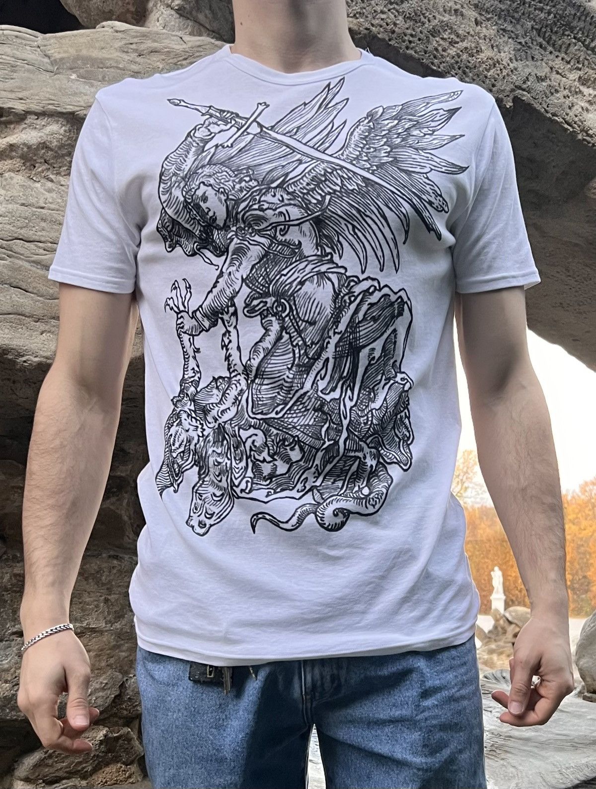 Handmade Hand Made t-shirt & C&A Size US L / EU 52-54 / 3 - 5 Thumbnail