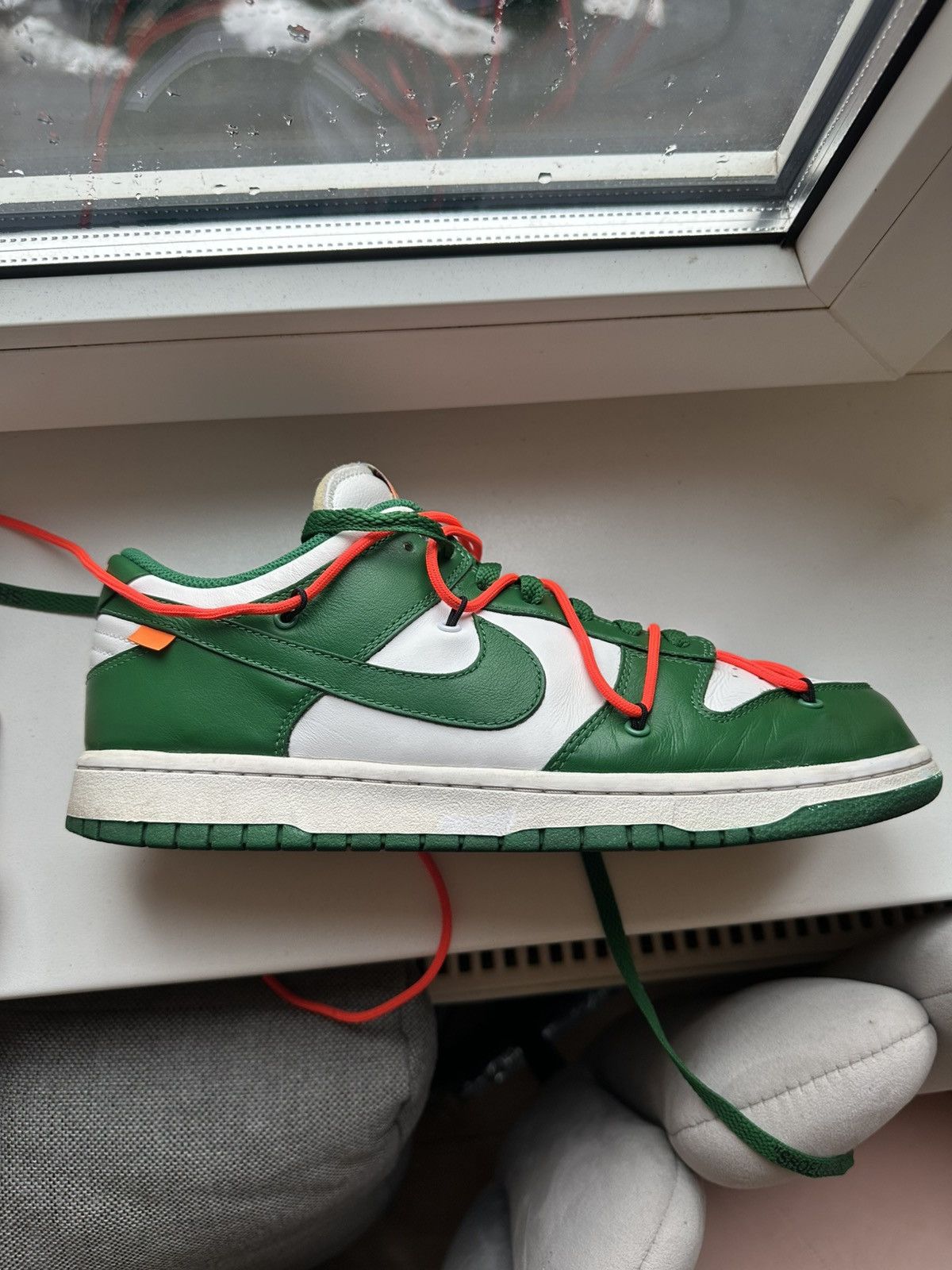 Nike × Off-White Nike dunk x Off-White pine green Size US 11 / EU 44 - 1 Thumbnail