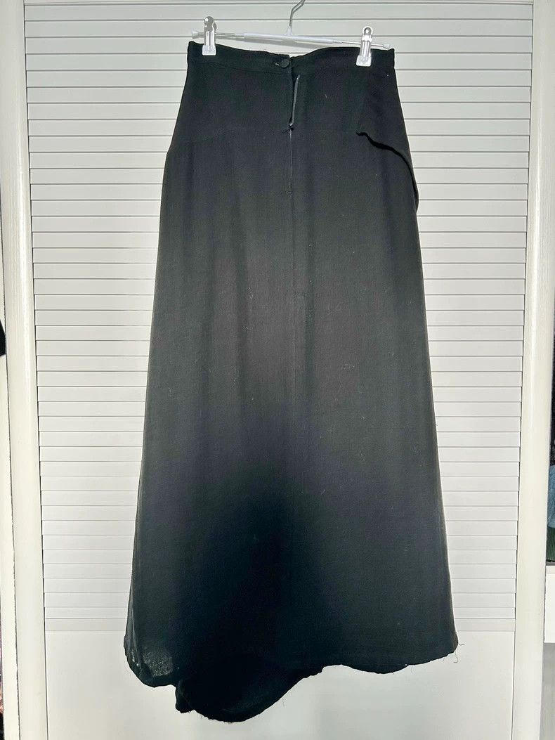 Yohji Yamamoto Yohji Yamamoto size os Dark Black Wind Twisted Design Irre Size 25" / US 0 / IT 36 - 2 Thumbnail