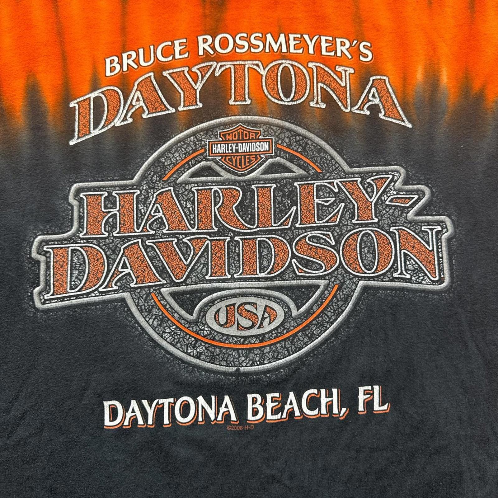 Harley Davidson Harley Davidson Tie Dye Long Sleeve Y2k 2008 T-Shirt Size US XL / EU 56 / 4 - 5 Thumbnail
