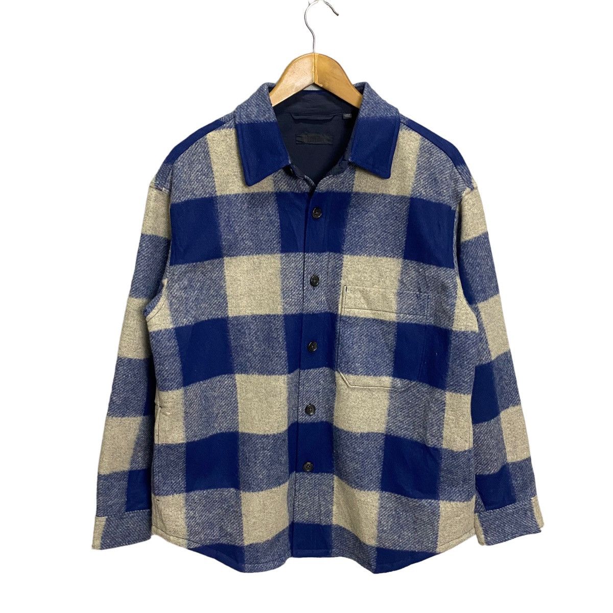 Flannel × Japanese Brand × Uniqlo Uniqlo flannel polyester button up jacket Size US L / EU 52-54 / 3 - 1 Thumbnail