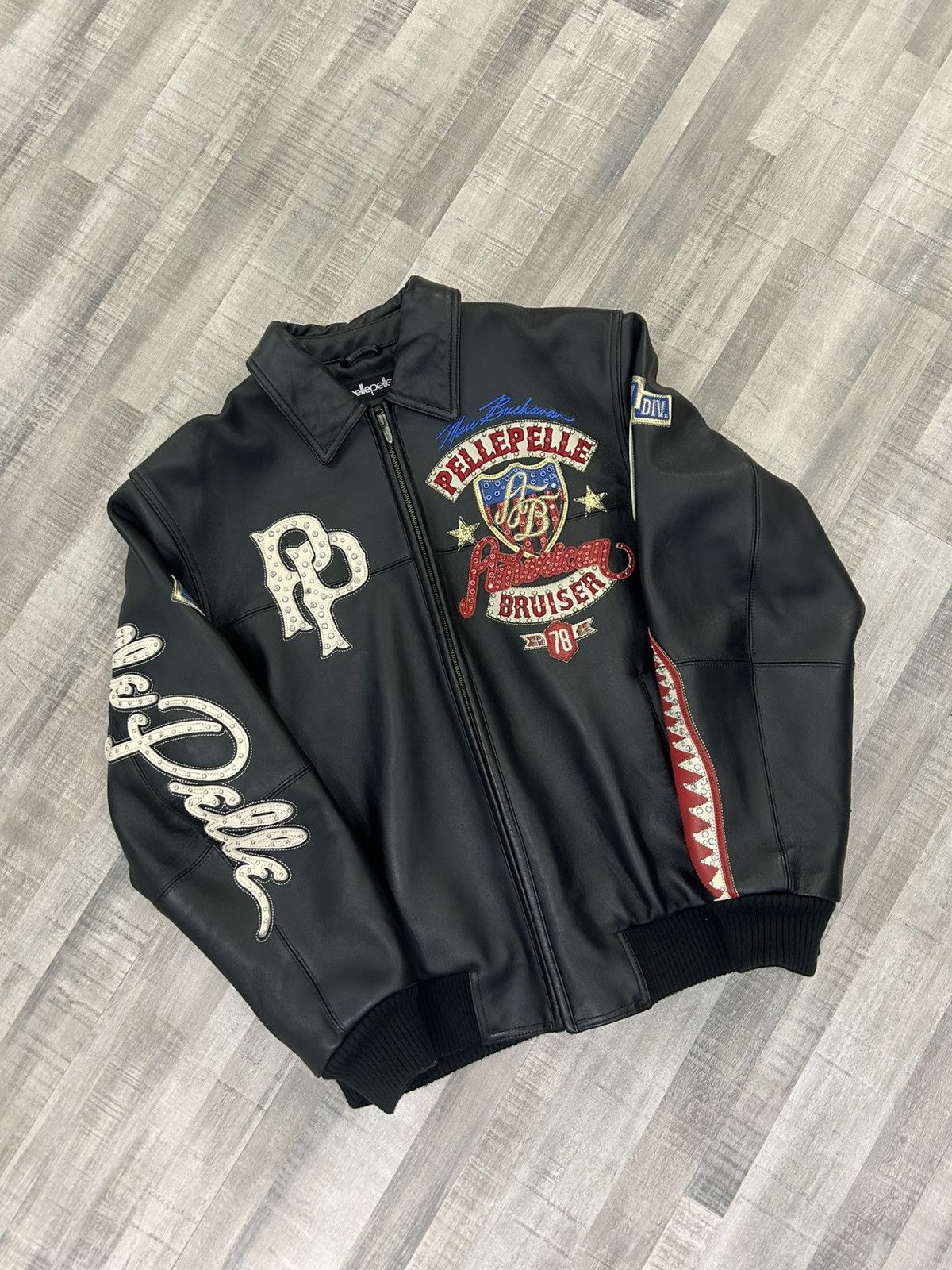 Pelle Pelle Pelle Pelle American Bruiser Leather Jacket Size US XL / EU 56 / 4 - 1 Thumbnail