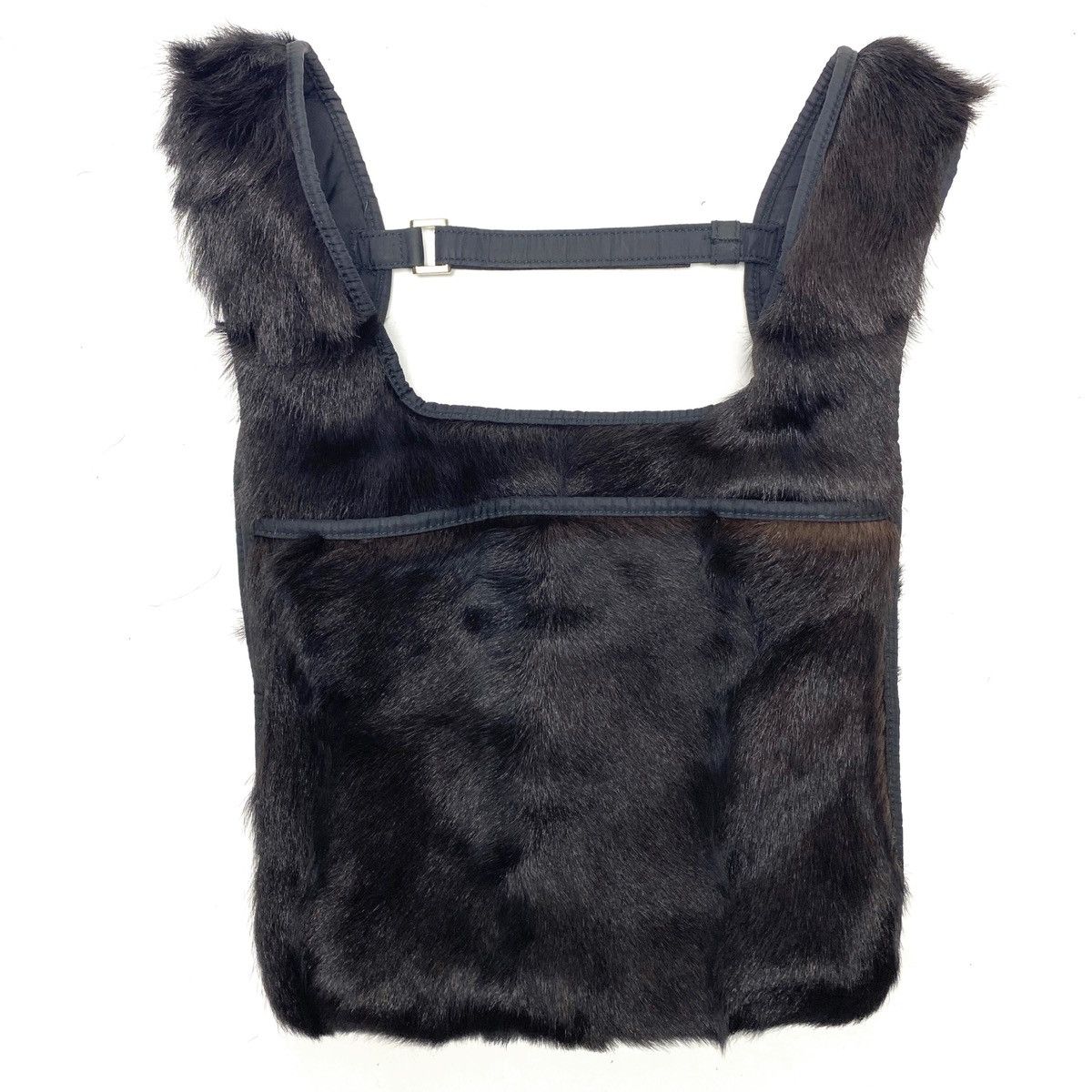image of Prada 1999 Goat Fur Backpack/ Chest Rig in Brown, Women's