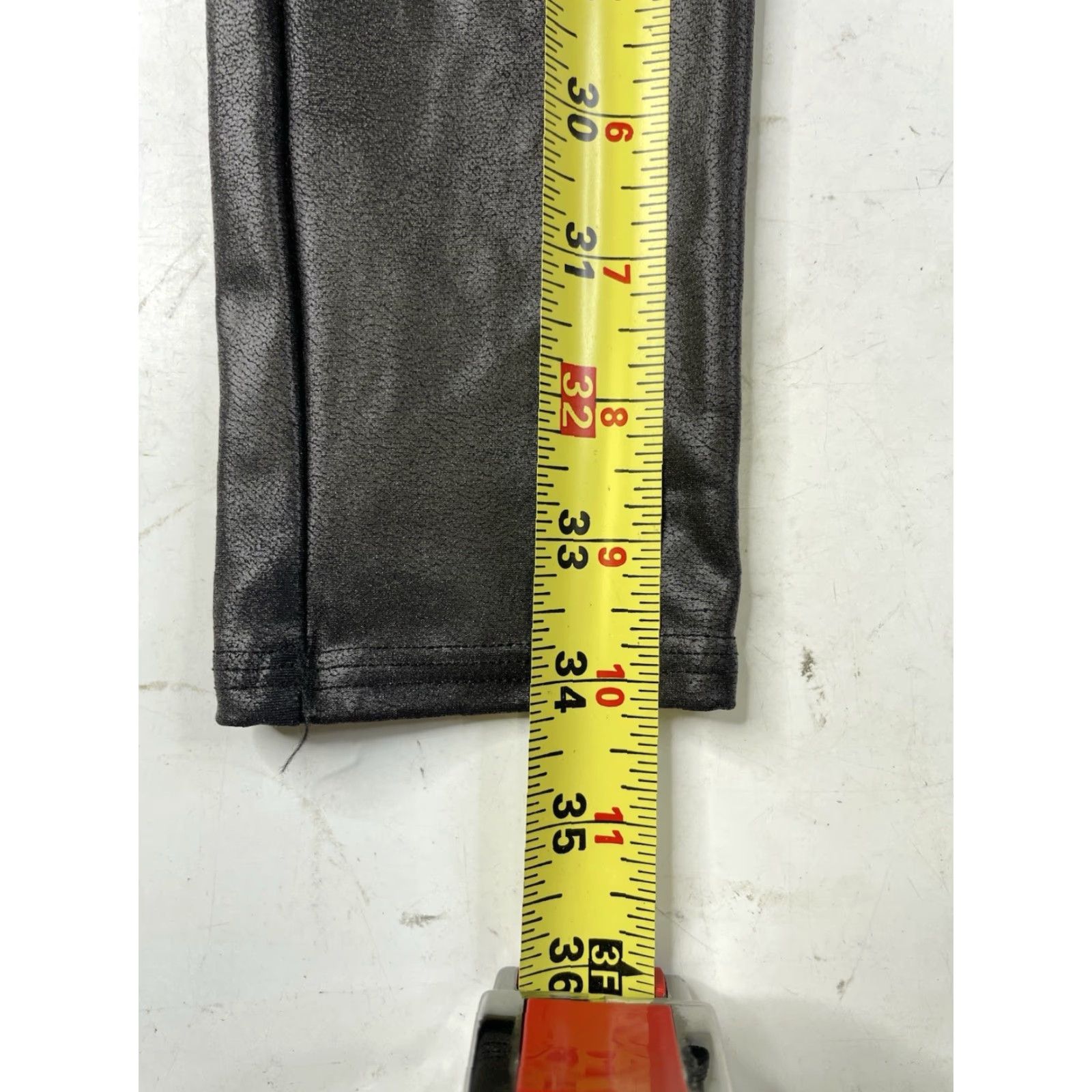 Spanx Spanx Black Faux Leather Leggings Womens Medium High Waist Stretch 2437Q Leggings Casual Activewear Formal Womens Size 32" / US 10 / IT 46 - 3 Thumbnail