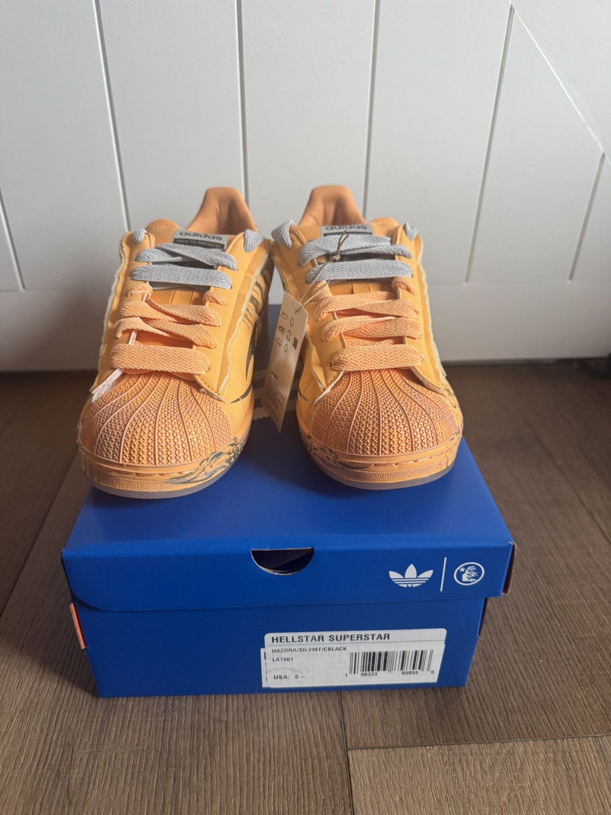 Adidas Adidas X Hellstar superstar “Hazy Orange” Size US 8.5 / EU 41-42 - 5 Thumbnail