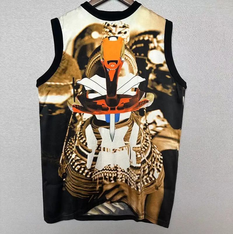 Givenchy Givenchy Summer Multi-Color Silk Print Long Tee 0089 Size M / US 6-8 / IT 42-44 - 1 Thumbnail