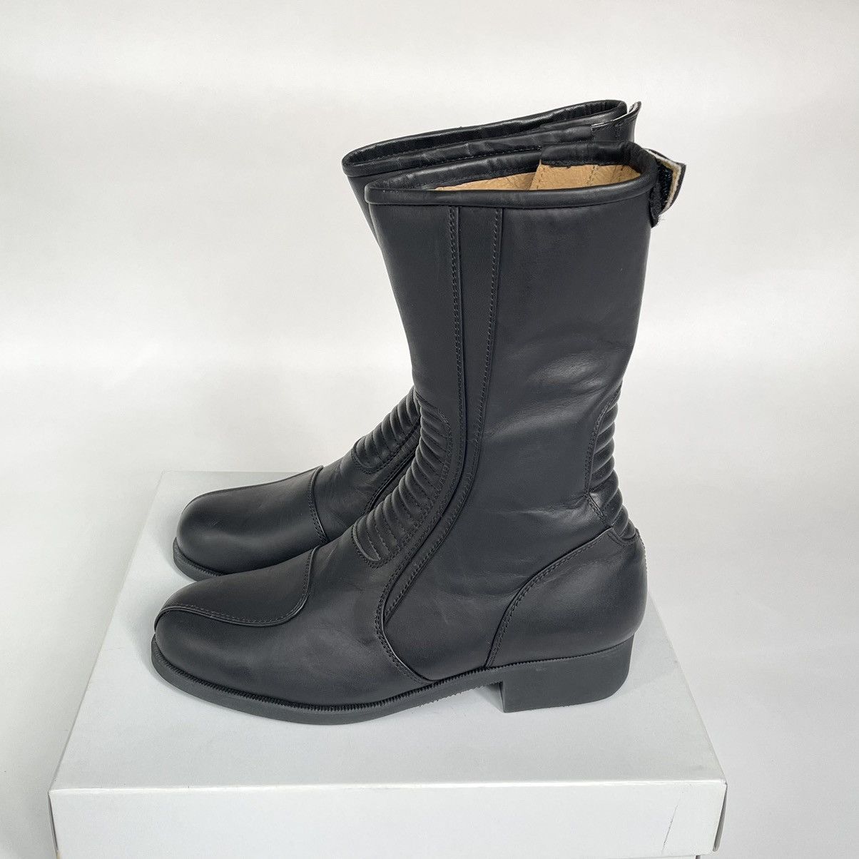 Comme des Garcons Black Leather Motorcycle Boots Size US 7 / IT 37 - 19 Thumbnail