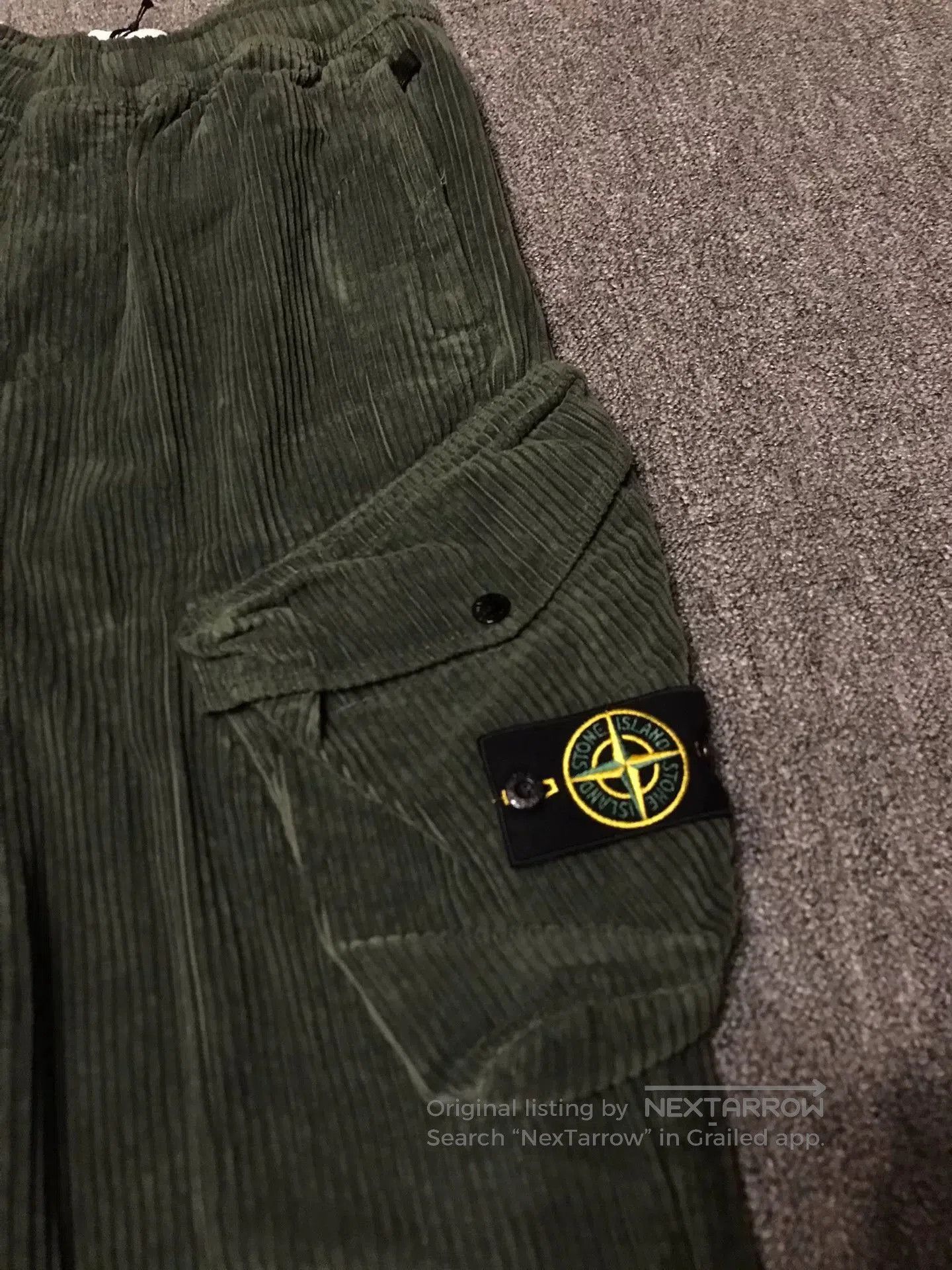 Stone Island Stone Island Olive Corduroy Military Pants. Size US 31 - 4 Thumbnail